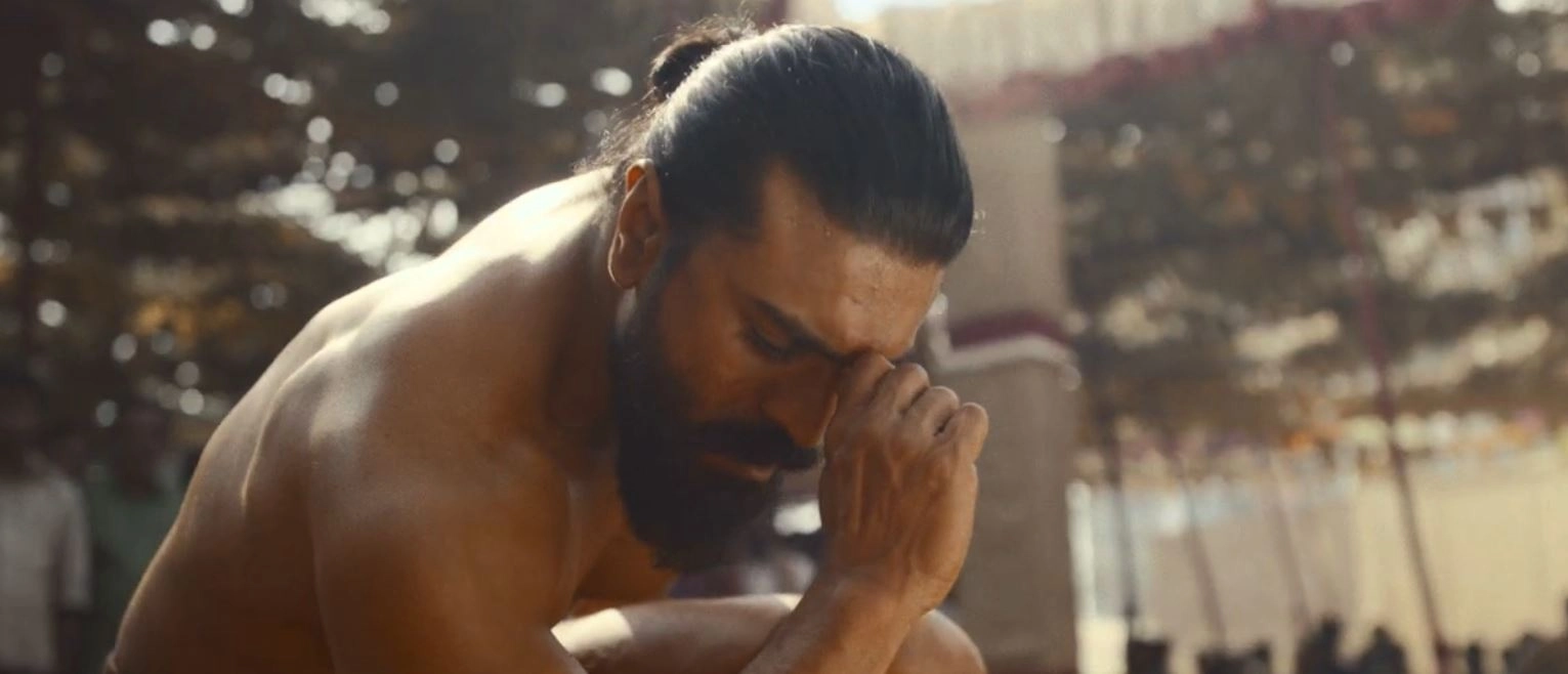 Ram Charan Photos From Peddi Trailer