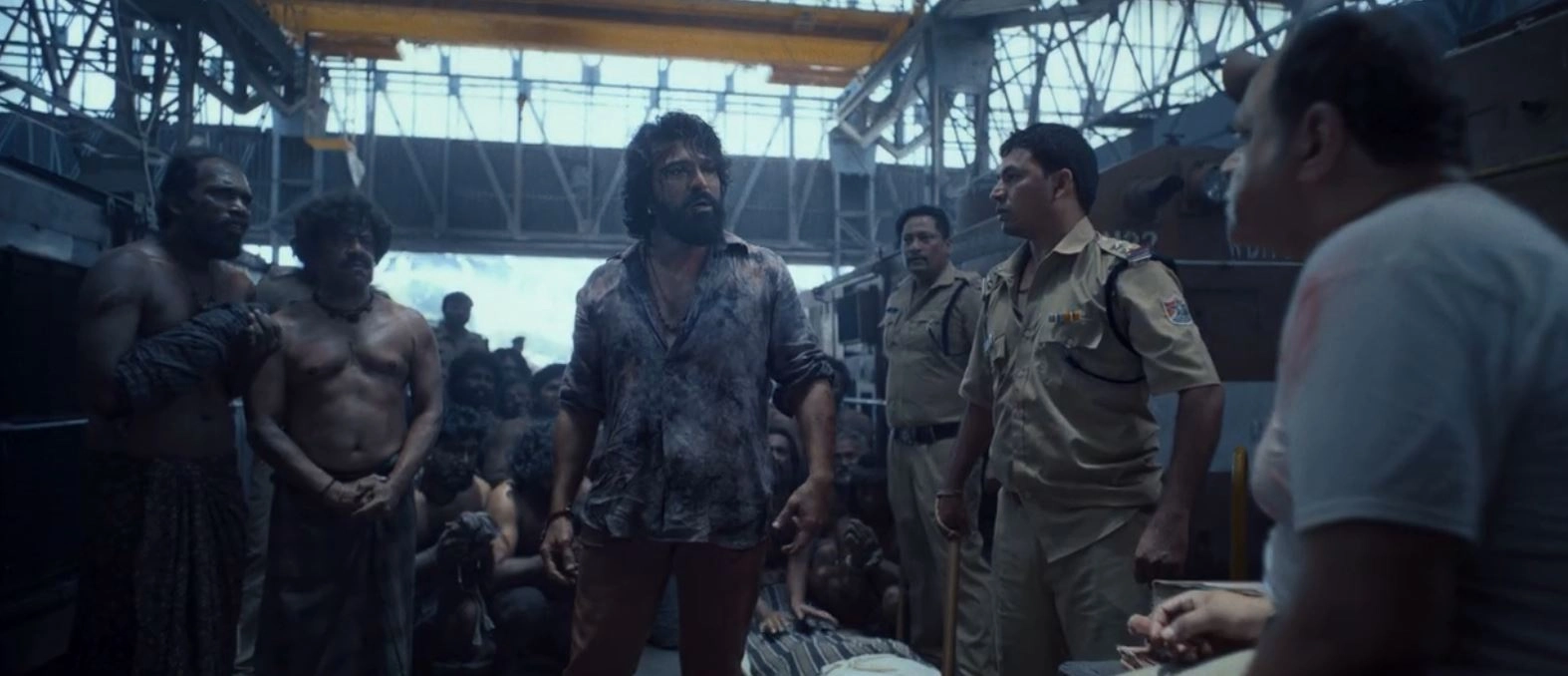 Ram Charan Photos From Peddi Trailer