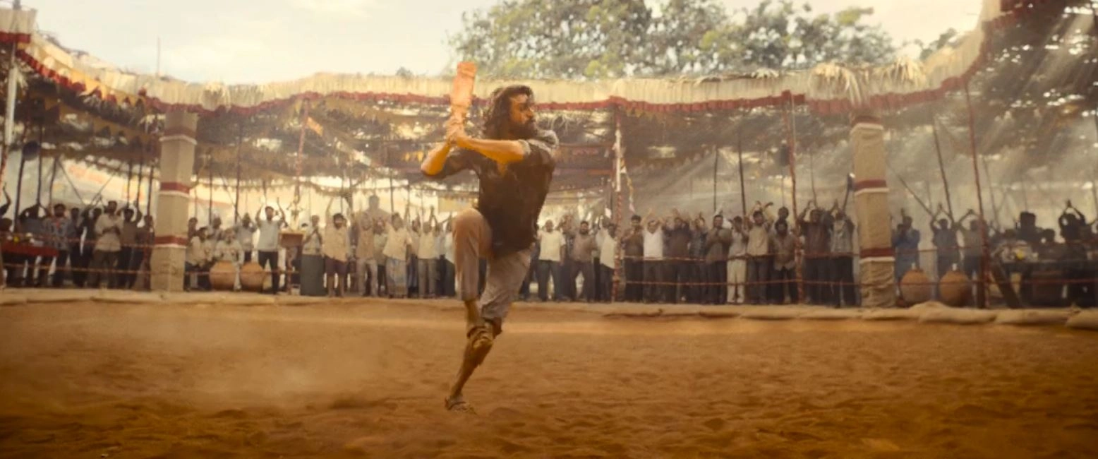 Ram Charan Photos From Peddi Trailer
