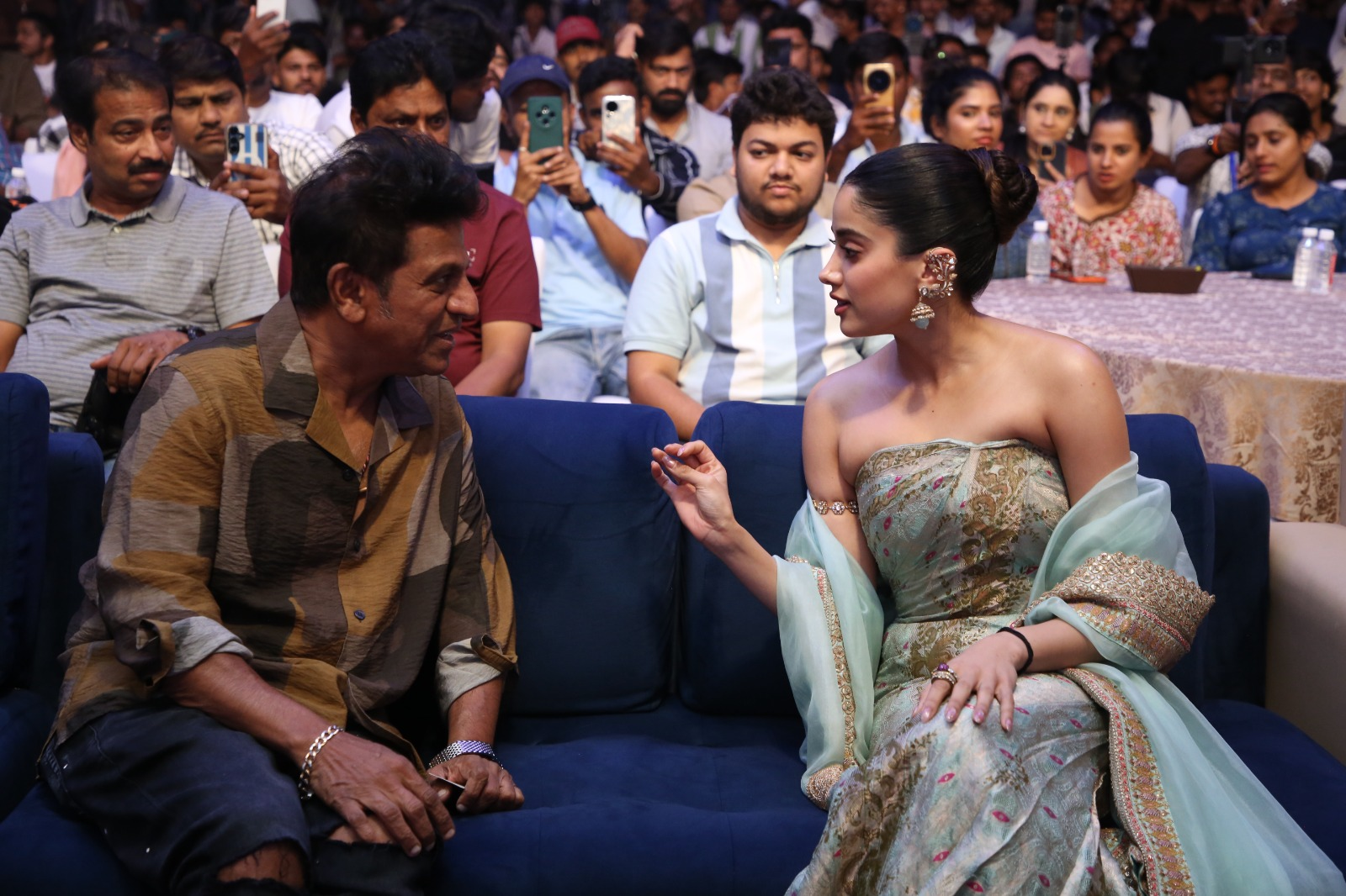 Ram Charan Peddi movie release press meet at Bengaluru