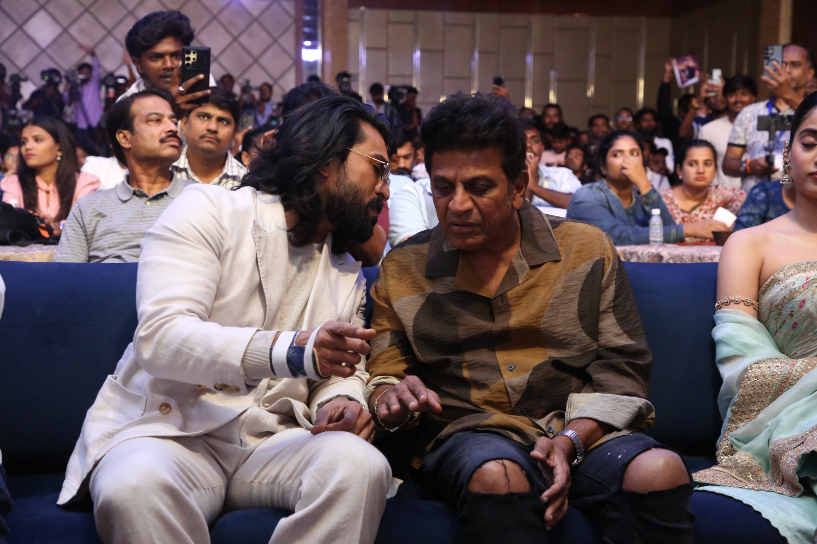 Ram Charan Peddi movie release press meet at Bengaluru