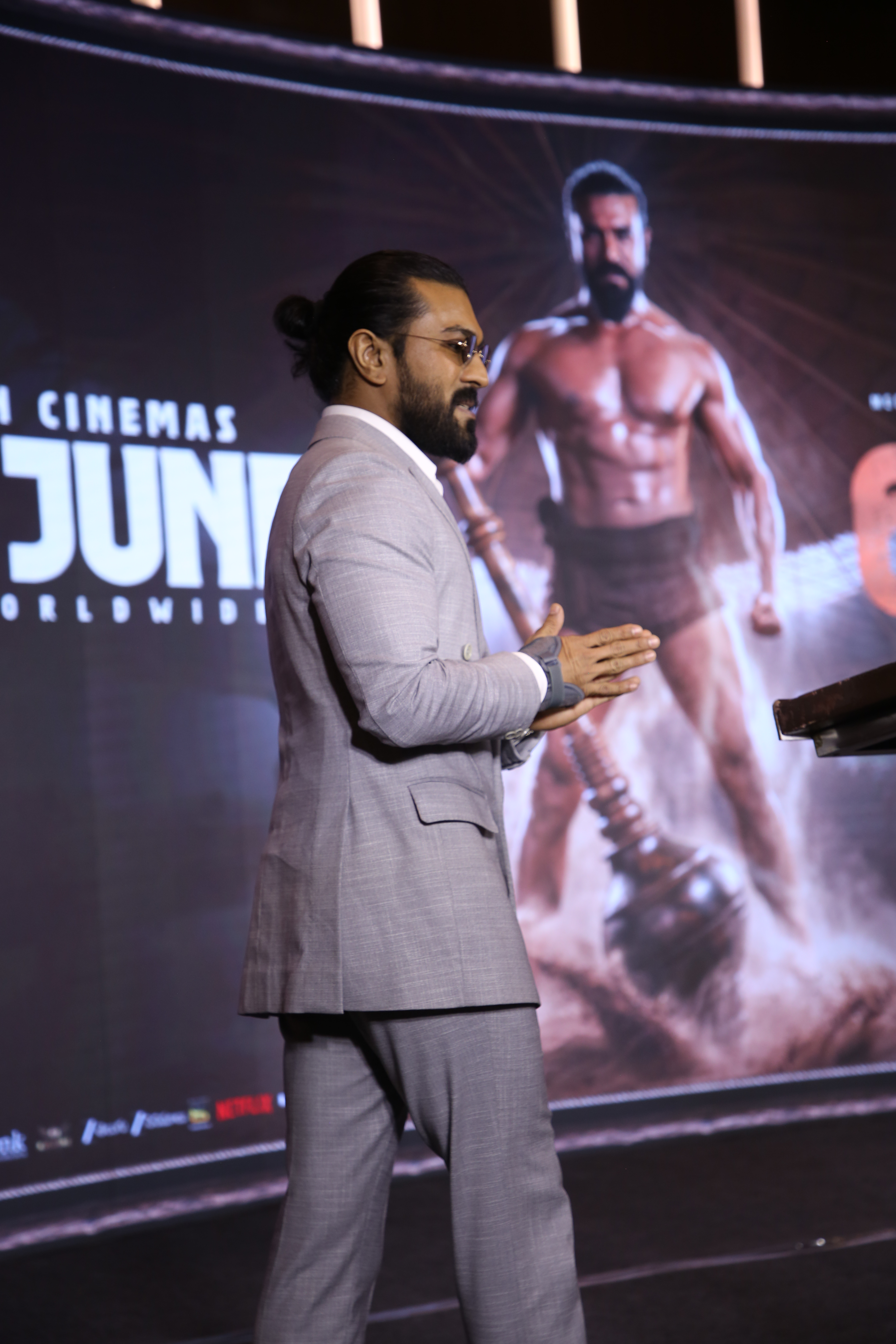 Ram charan Peddi movie Chennai event photos