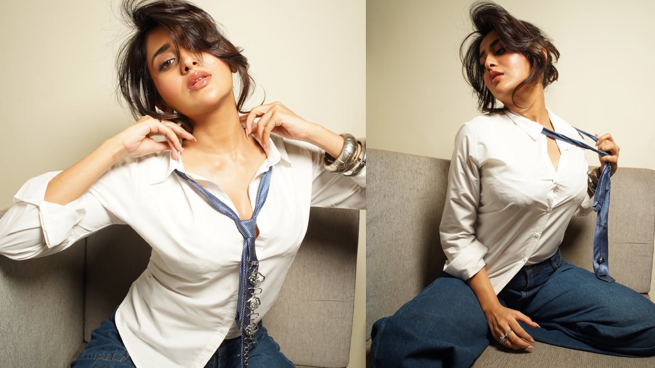 Rashi Singh Rough Looks in Formal Dress