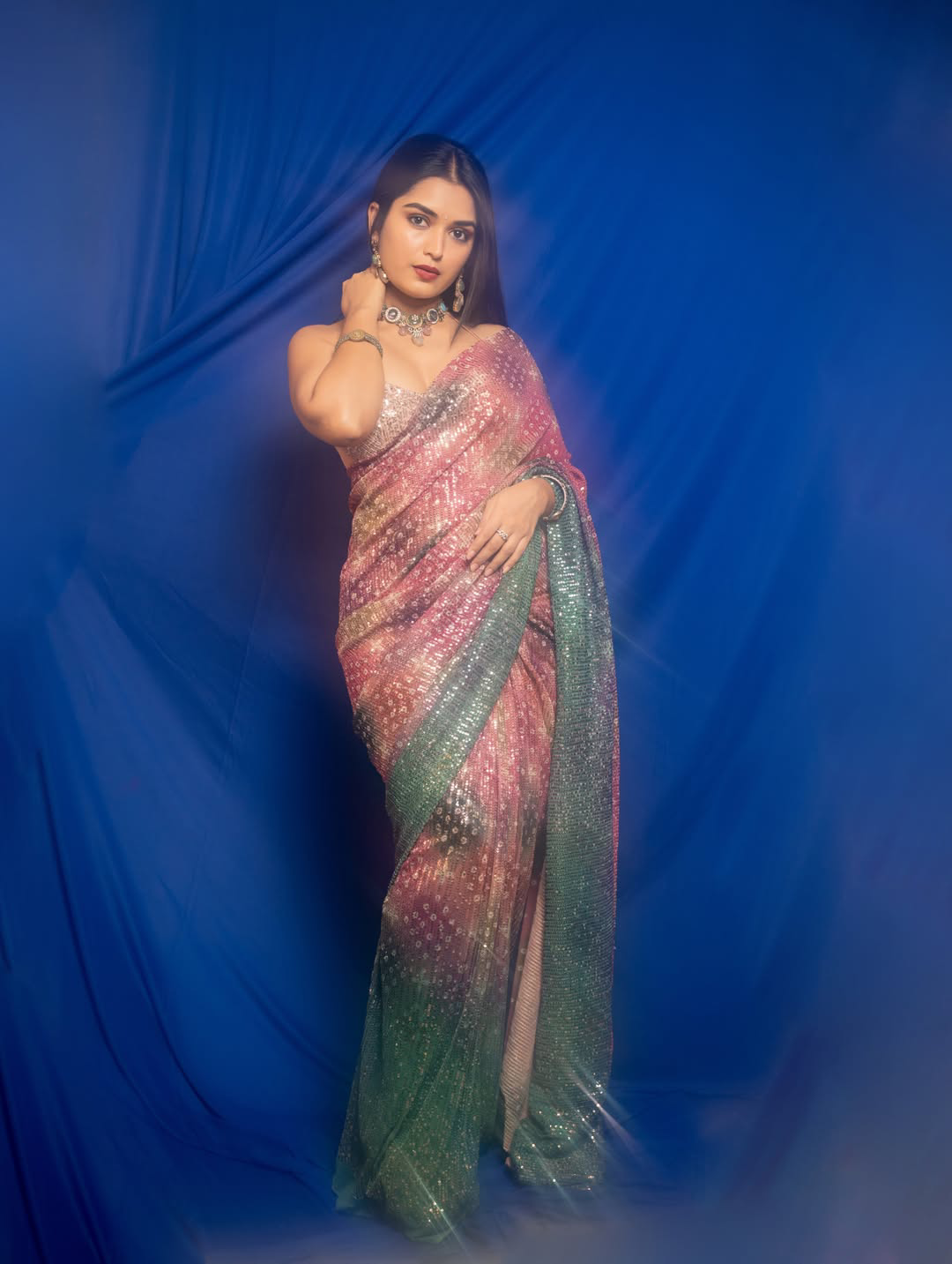 Serial actress priyanka jain stunning looks in saree