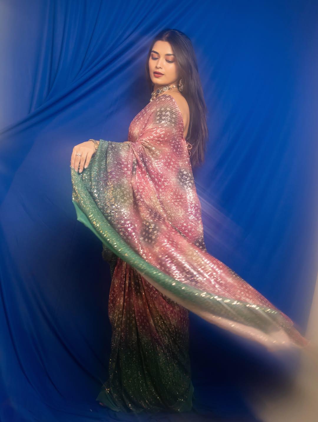 Serial actress priyanka jain stunning looks in saree