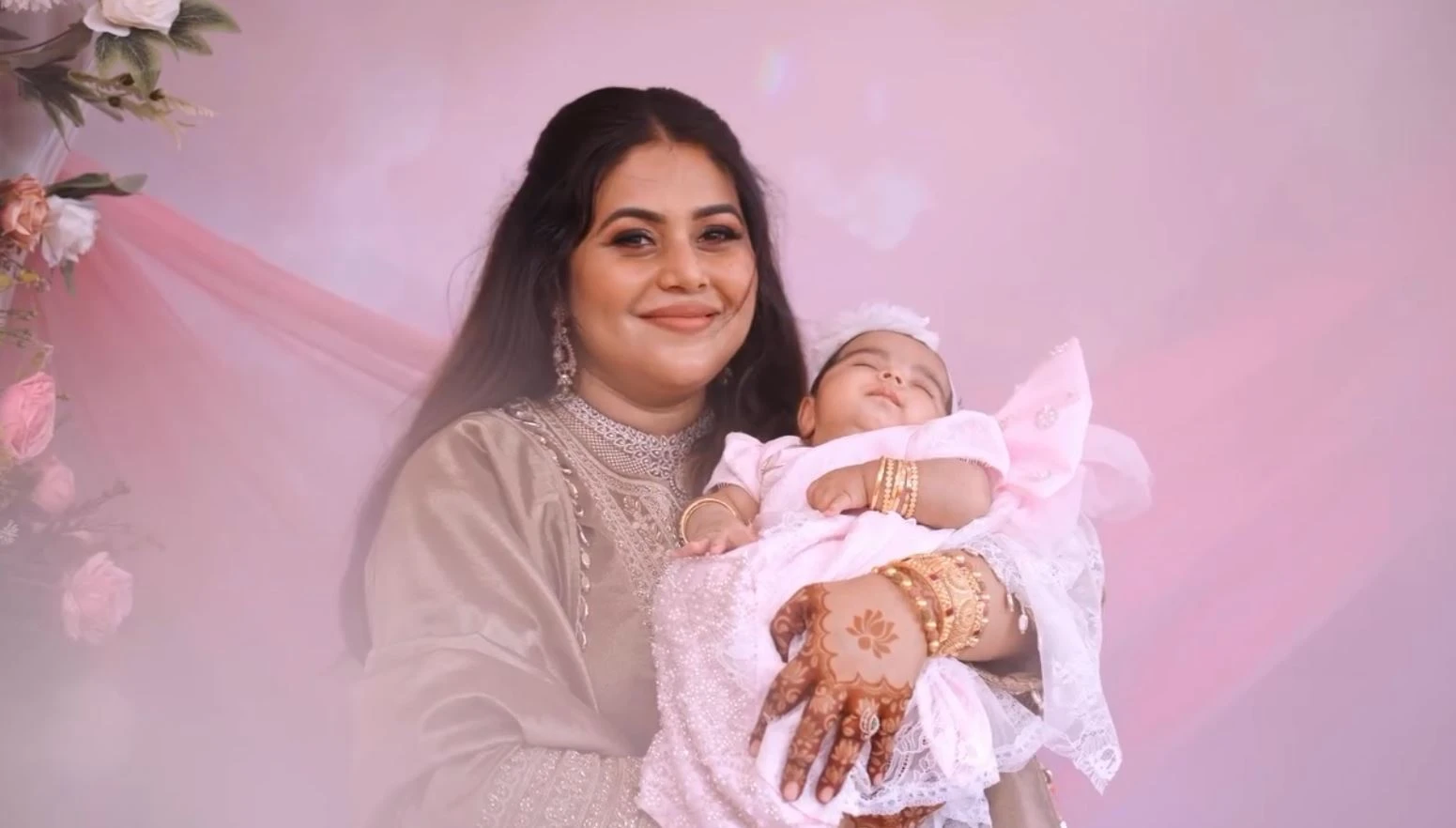 Actress Shamna Kasim Poorna Daughter Cradle Ceremony Photos