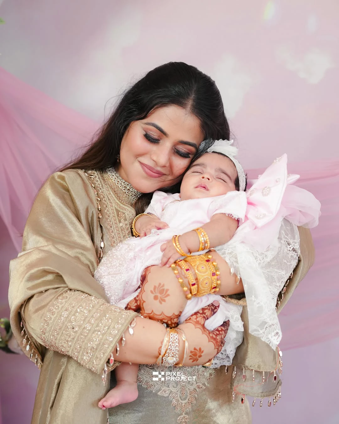 Actress Shamna Kasim Poorna Daughter Cradle Ceremony Photos