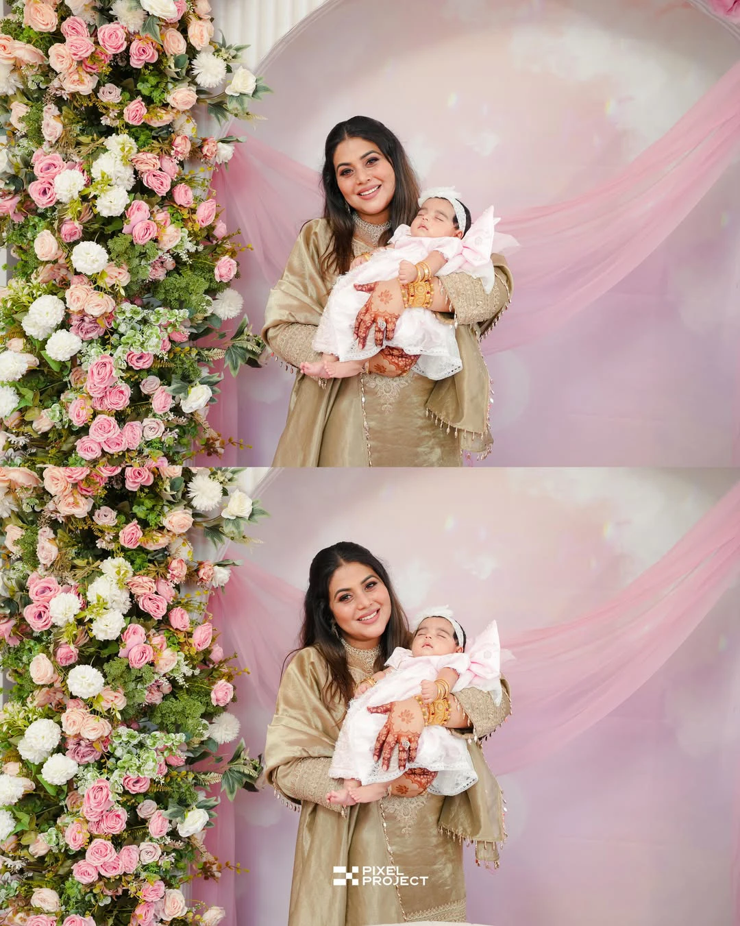 Actress Shamna Kasim Poorna Daughter Cradle Ceremony Photos