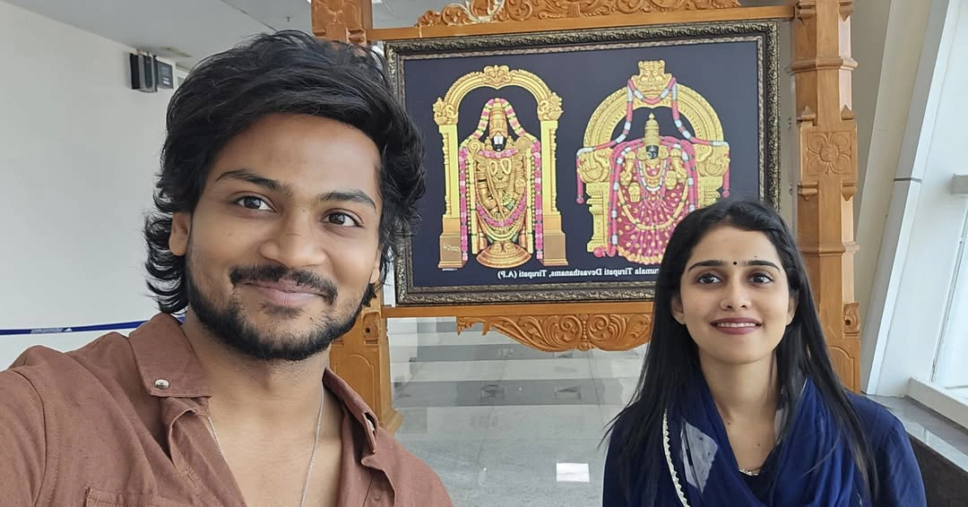 Shanmukh Jaswanth Visits Tirumala with Vaishnavi
