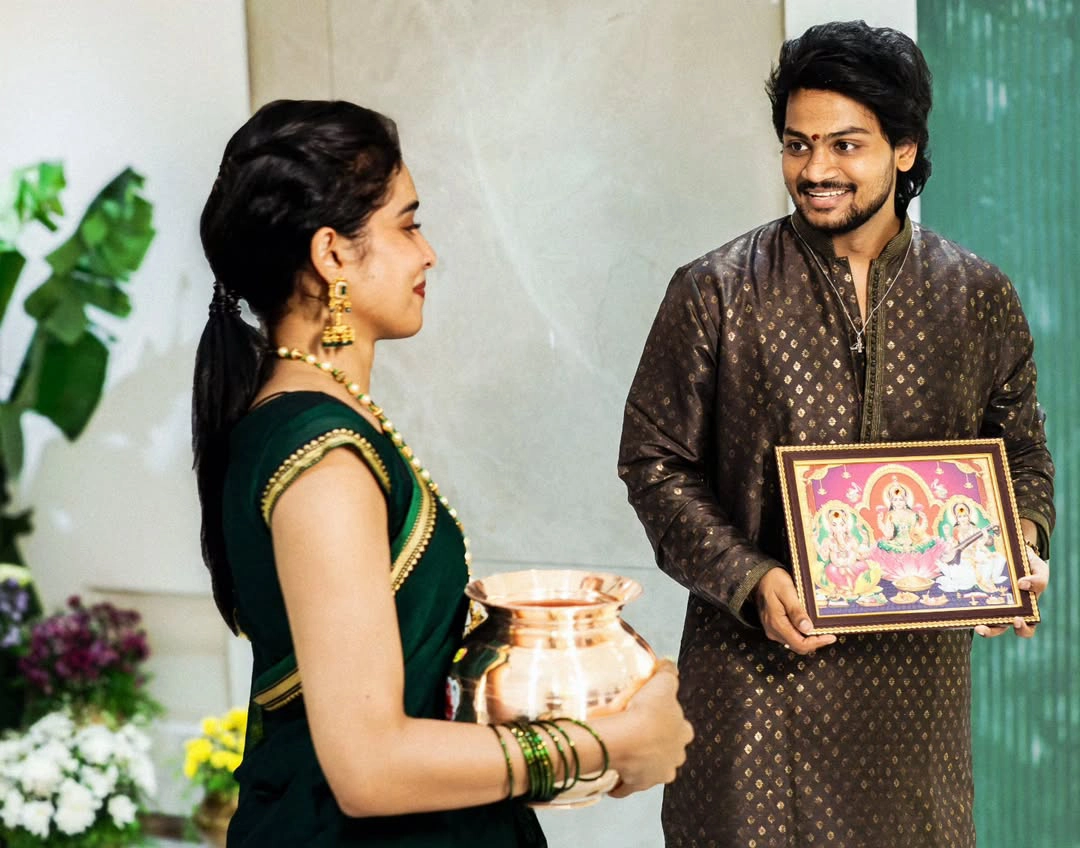 Shanmukh Jaswanth House Opening Ceremony with Vaishnavi