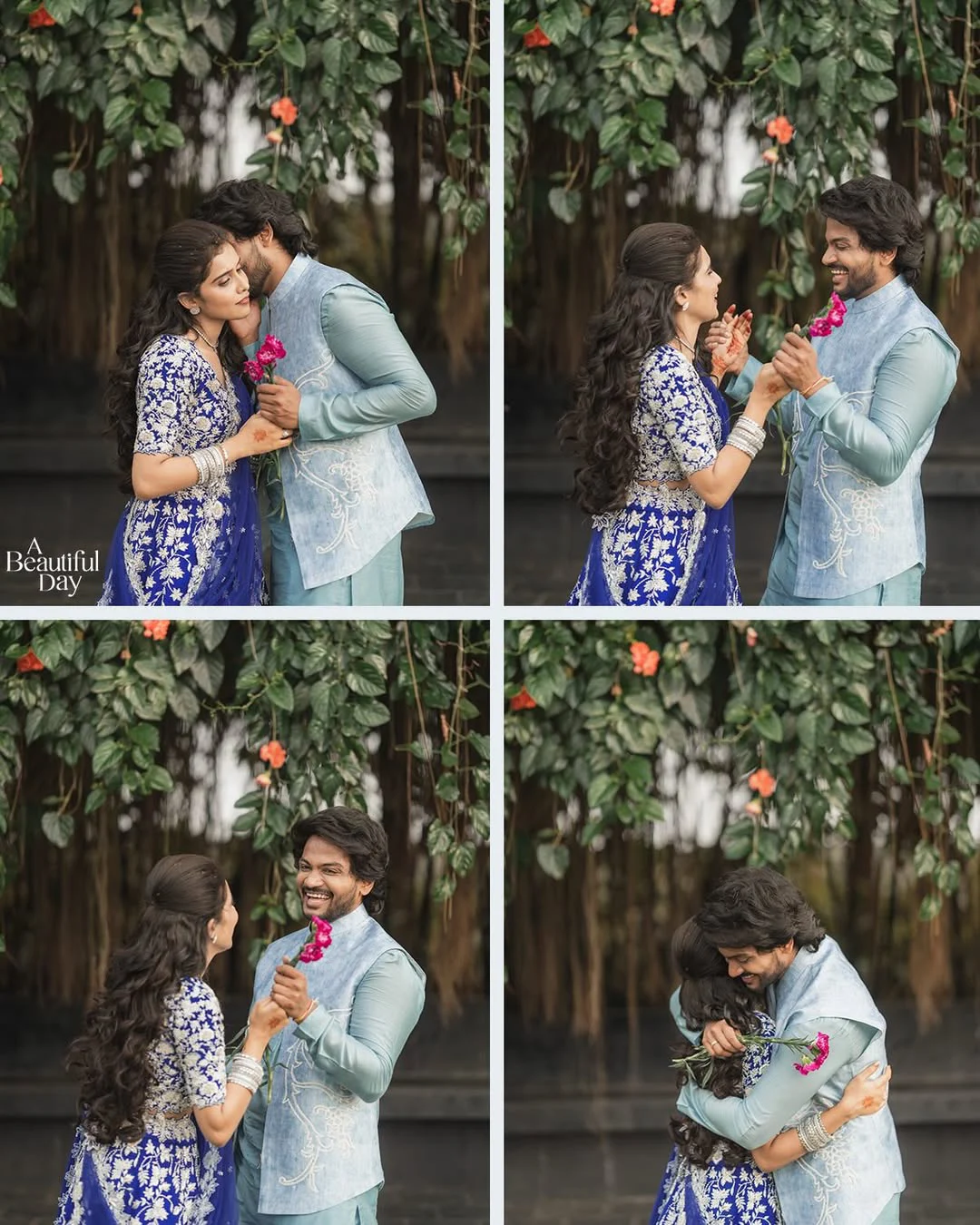 Shanmukh Jaswanth Vaishnavi Engagement Photos
