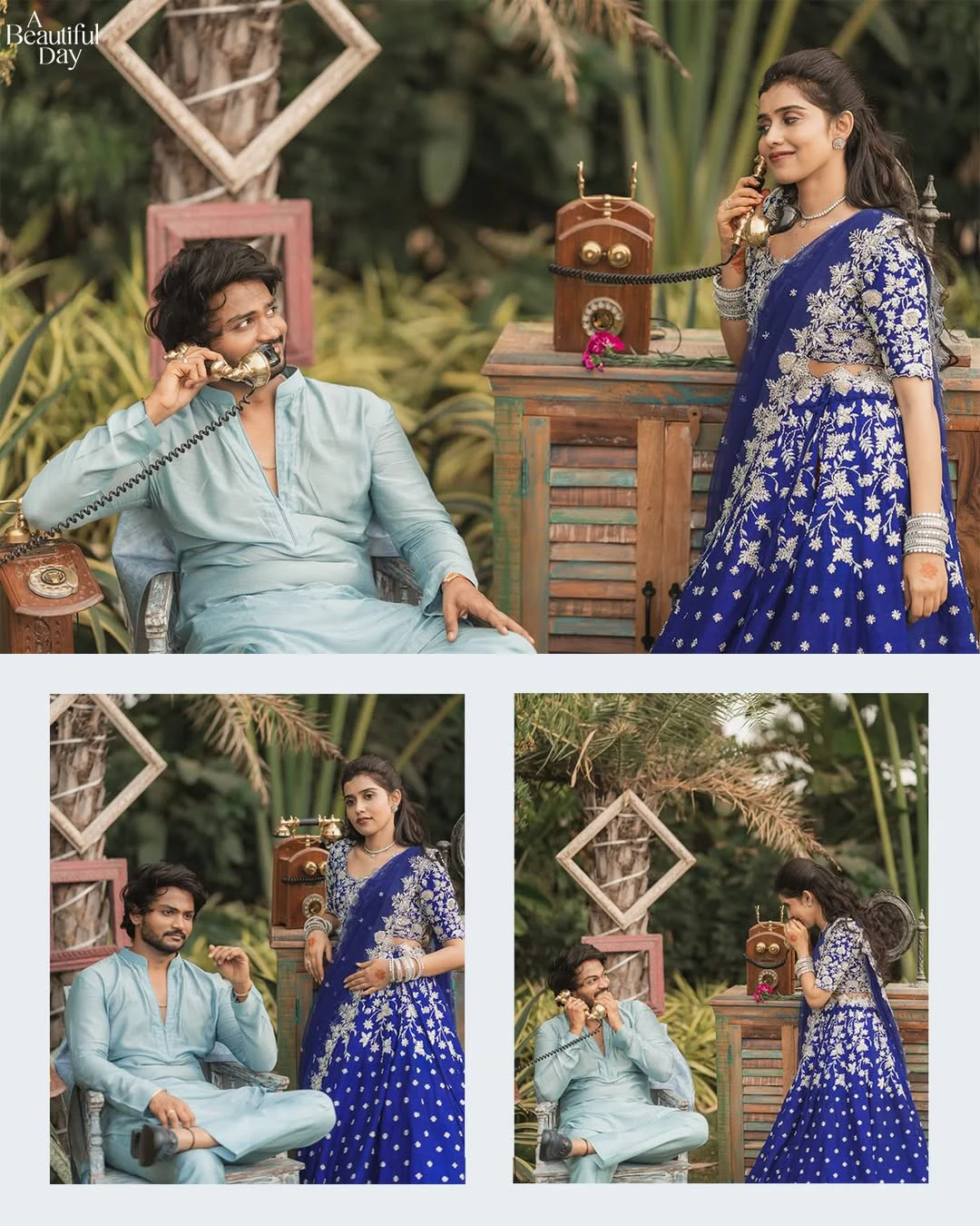 Shanmukh Jaswanth Vaishnavi Engagement Photos