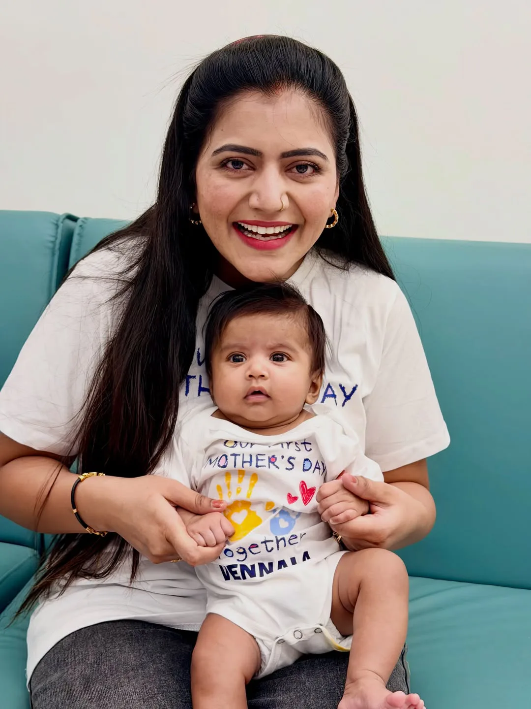 Siva Jyothi shared special photos with her daughter Vennela on Mothers Day
