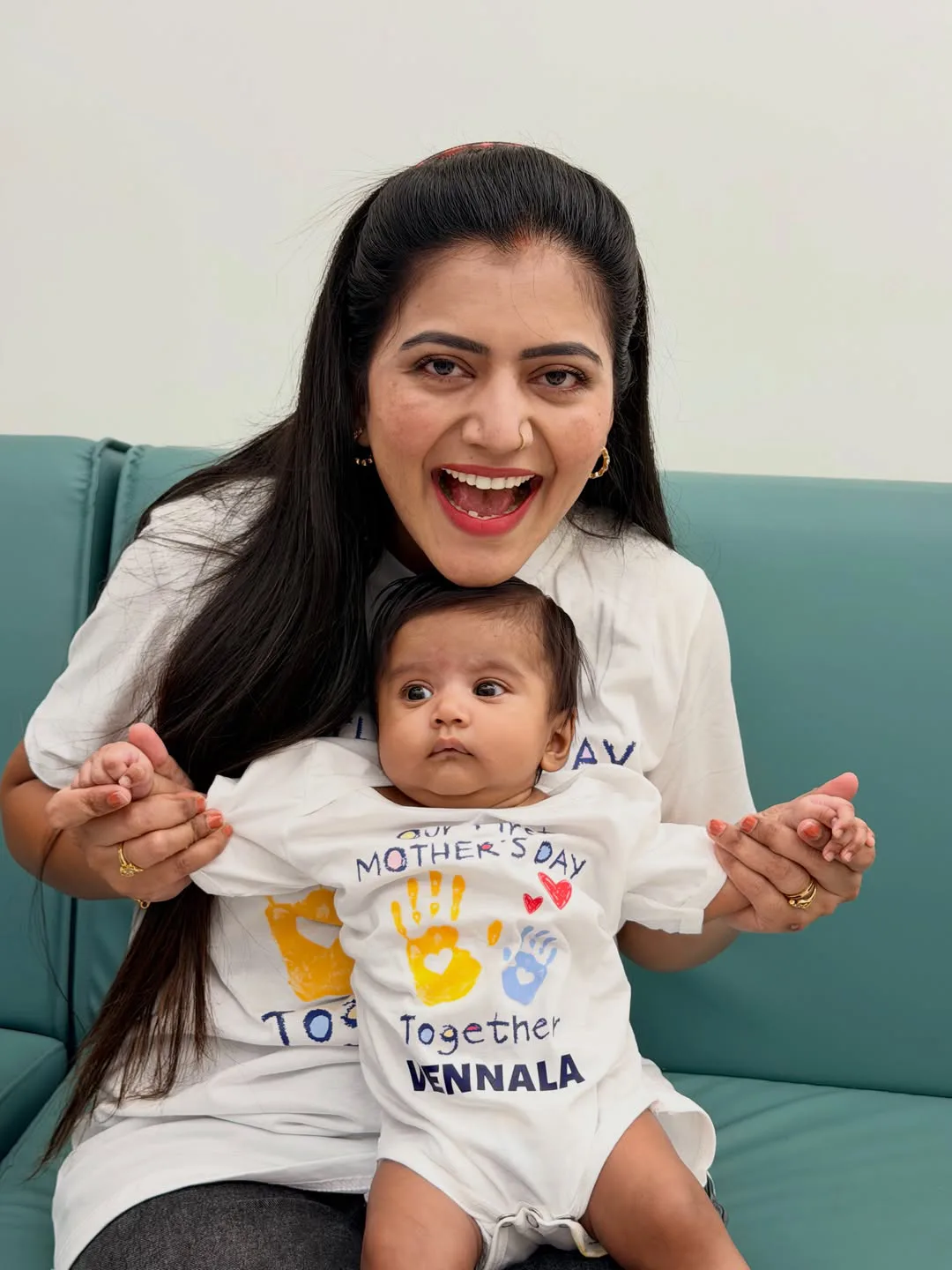 Siva Jyothi shared special photos with her daughter Vennela on Mothers Day