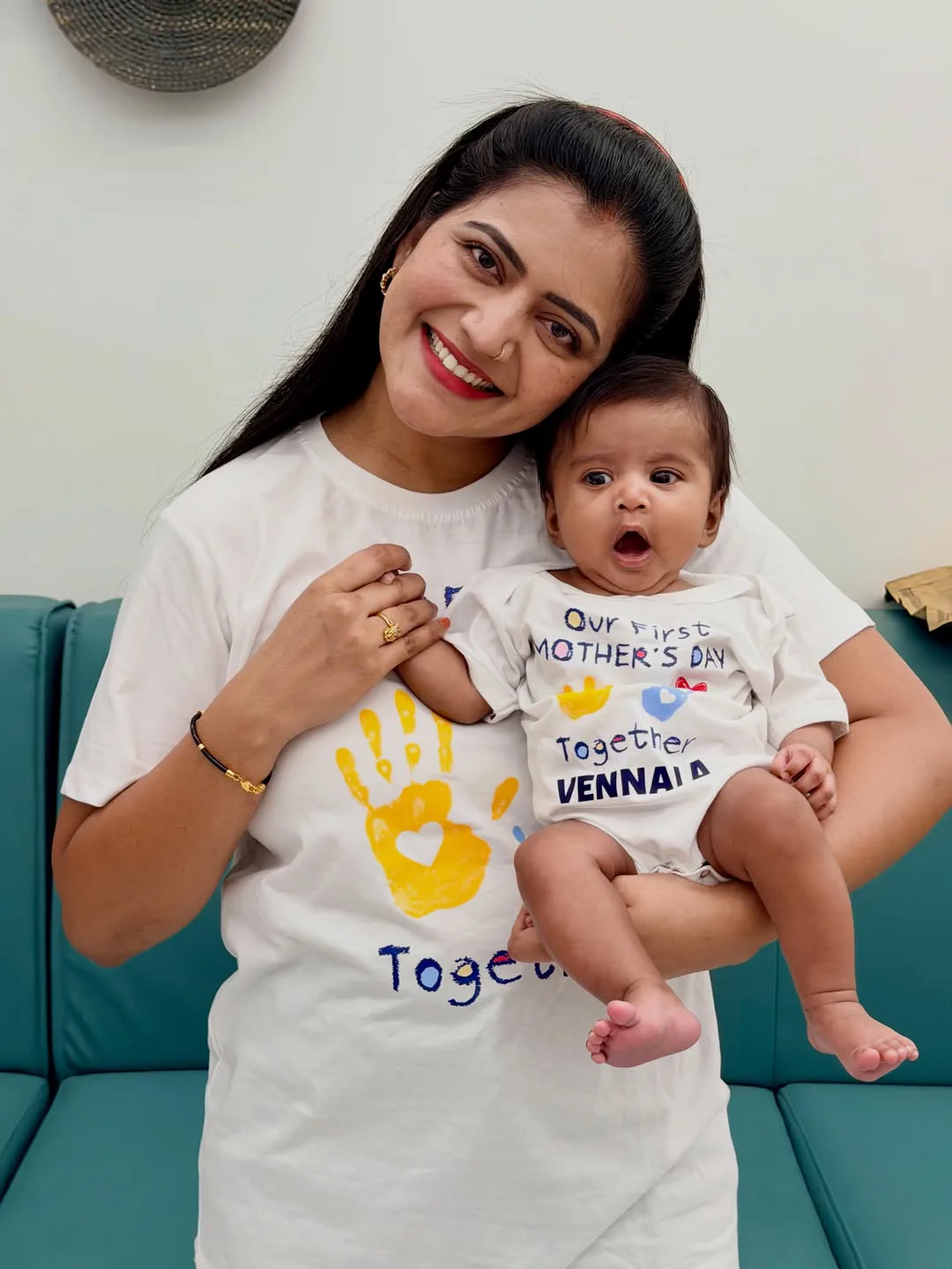 Siva Jyothi shared special photos with her daughter Vennela on Mothers Day