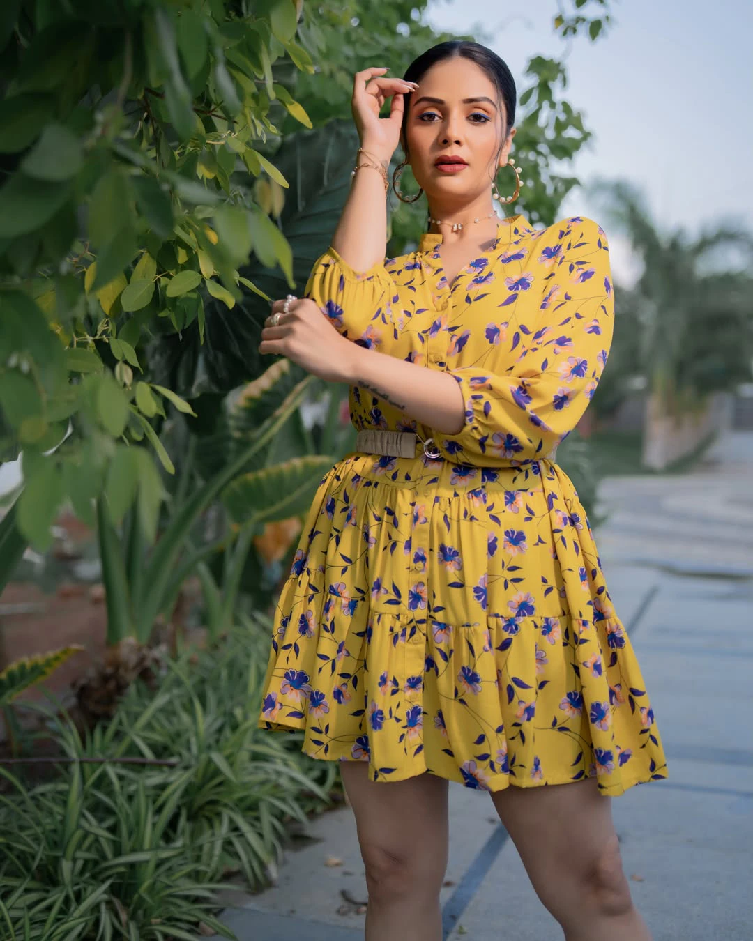 Sreemukhi Super Looks in Short Dress
