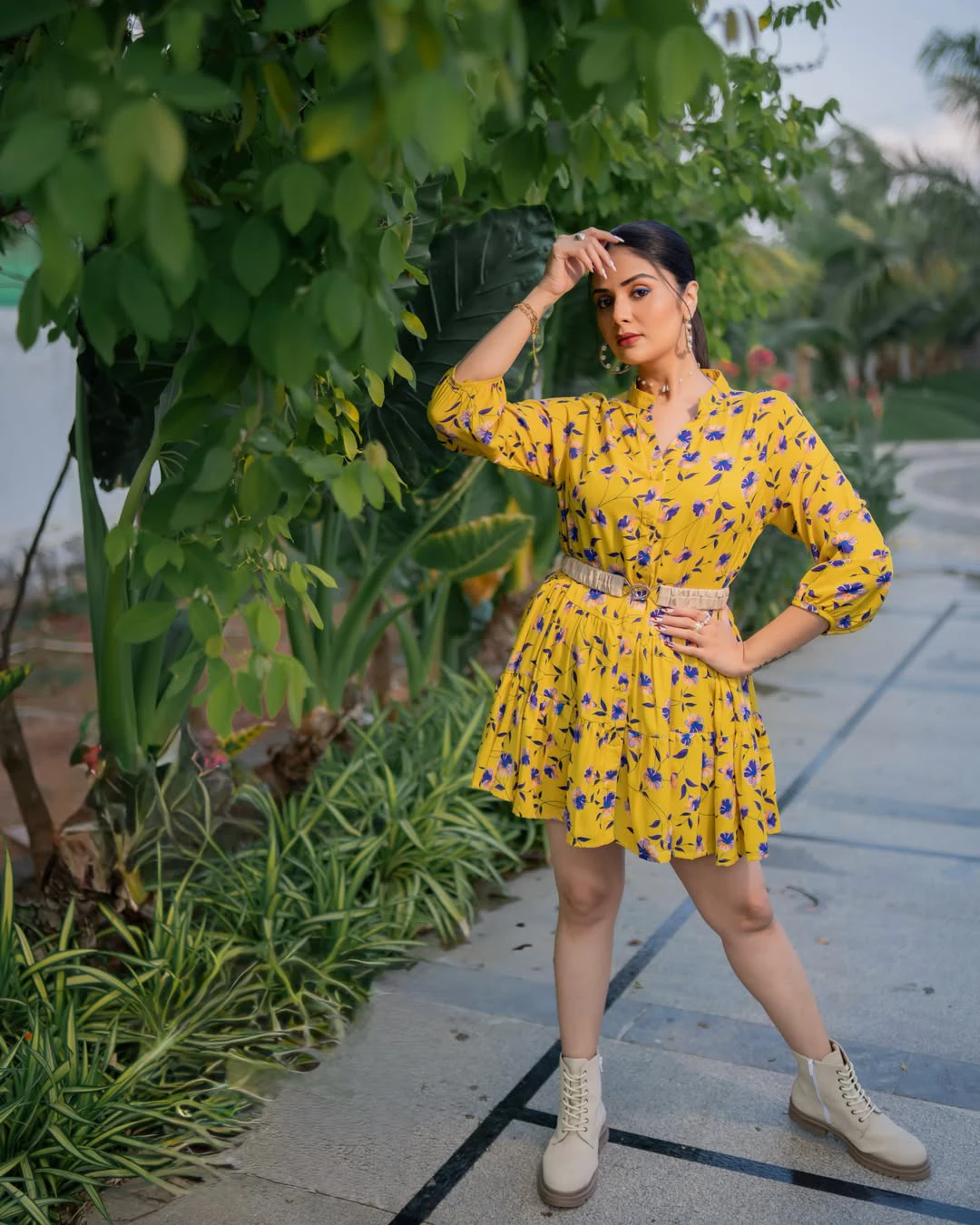 Sreemukhi Super Looks in Short Dress