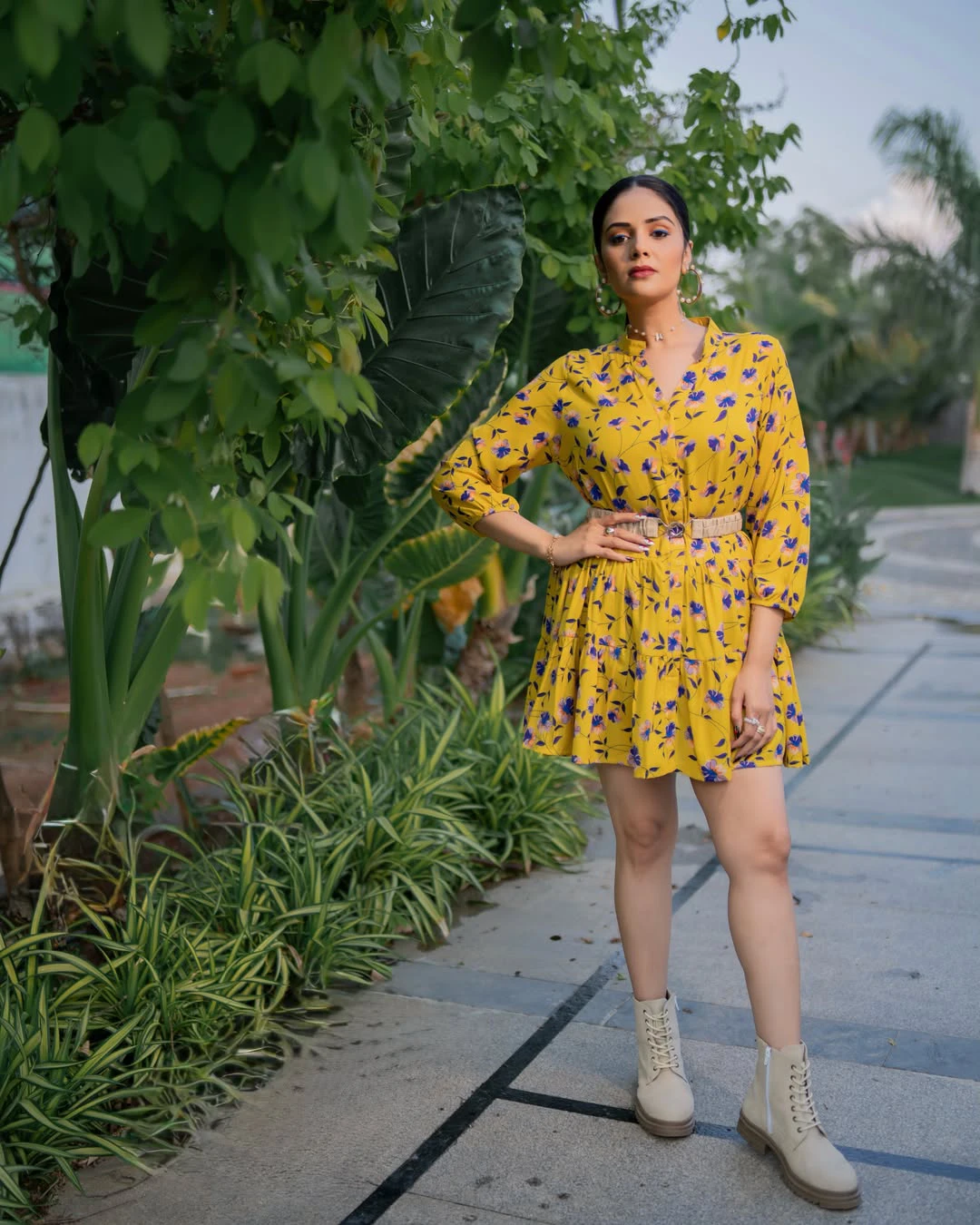 Sreemukhi Super Looks in Short Dress