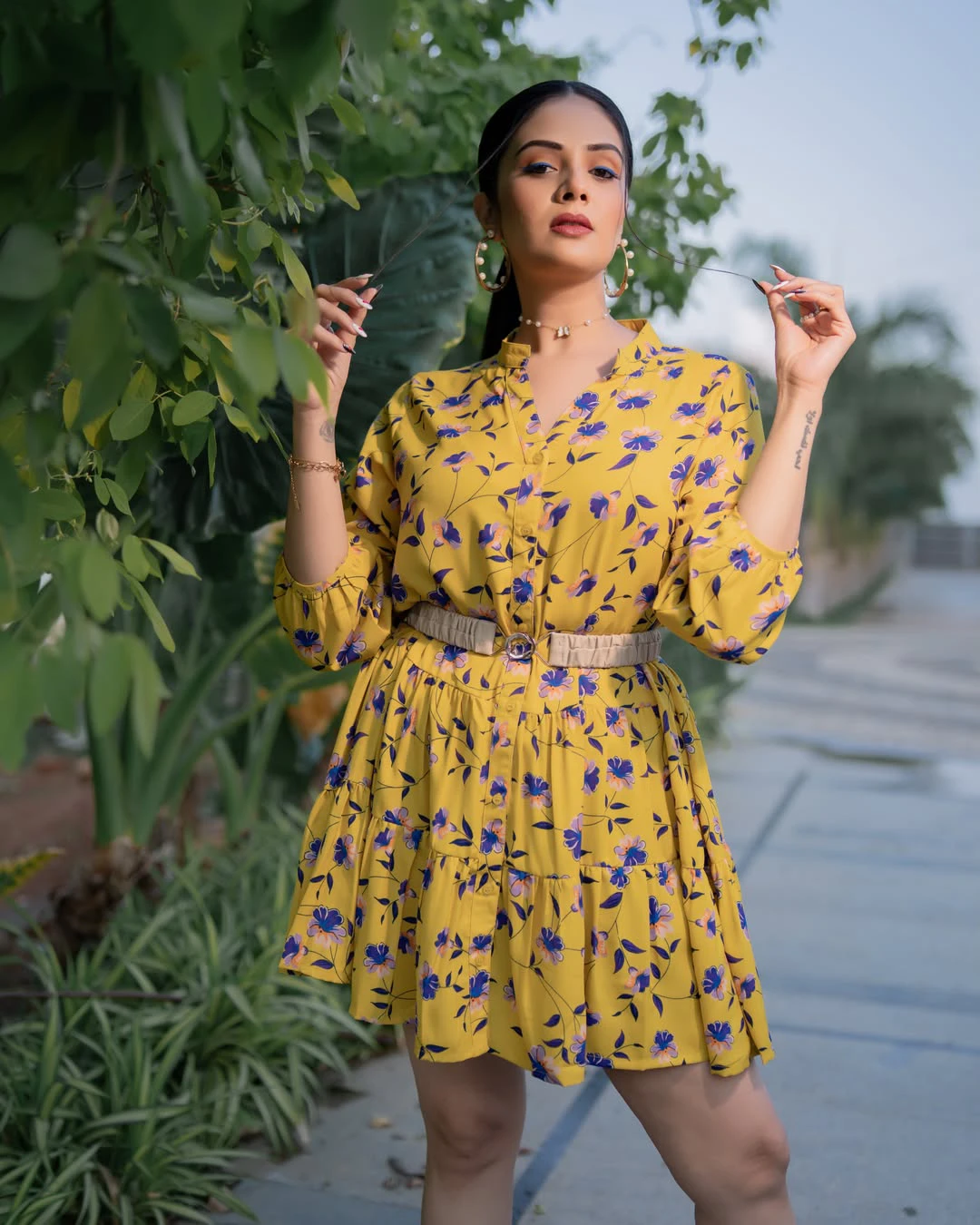 Sreemukhi Super Looks in Short Dress