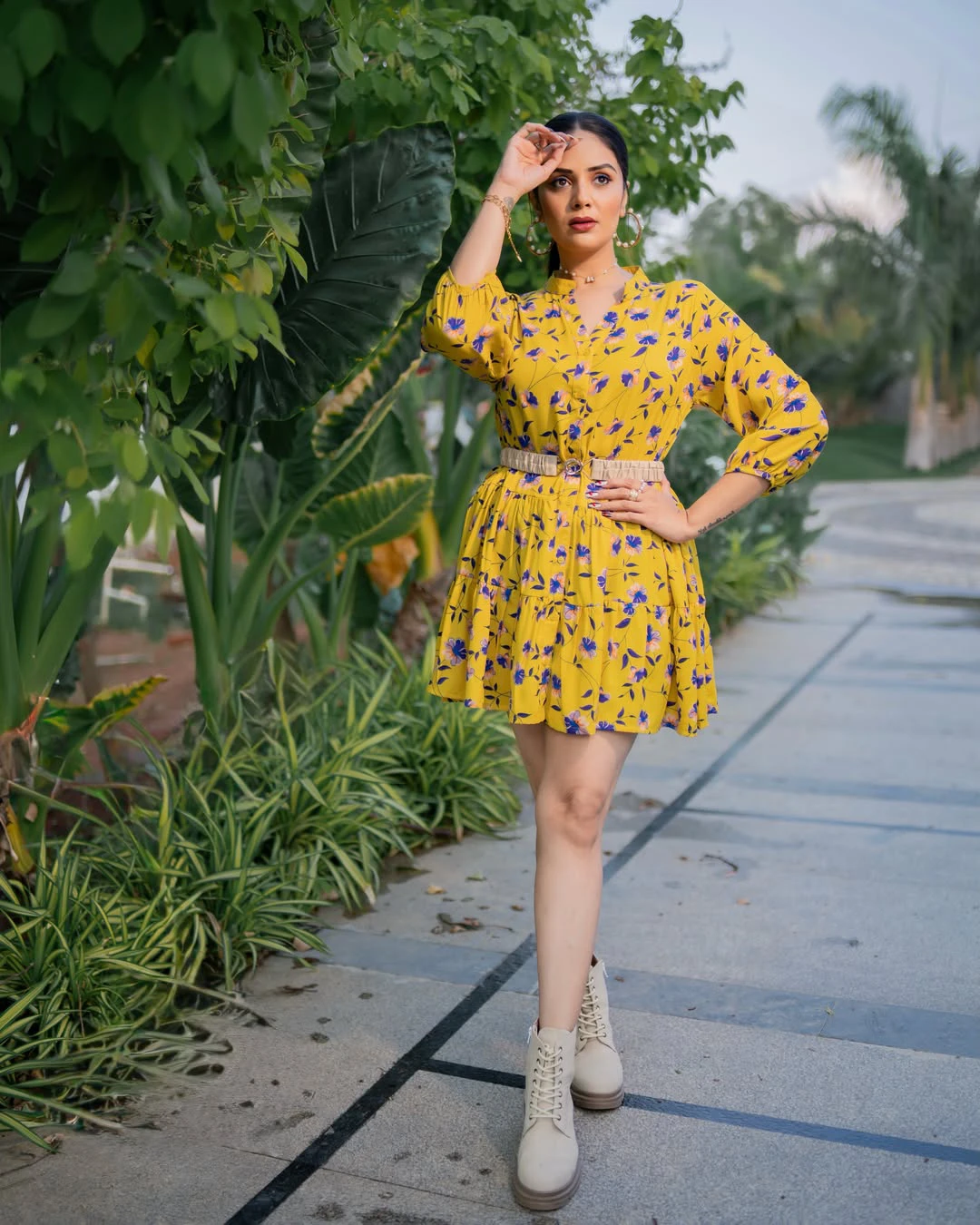 Sreemukhi Super Looks in Short Dress