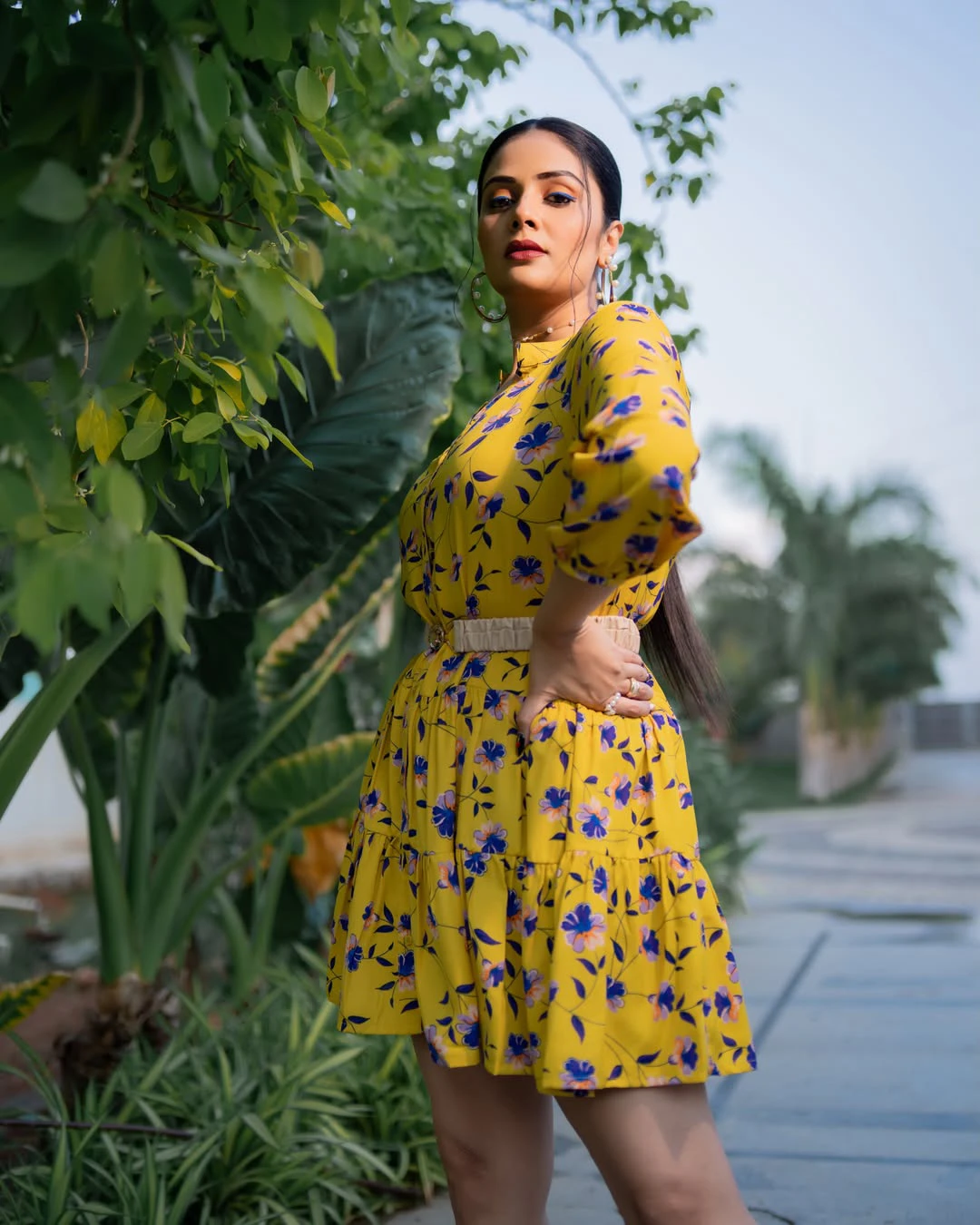 Sreemukhi Super Looks in Short Dress