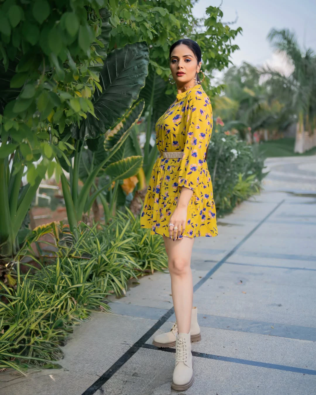 Sreemukhi Super Looks in Short Dress