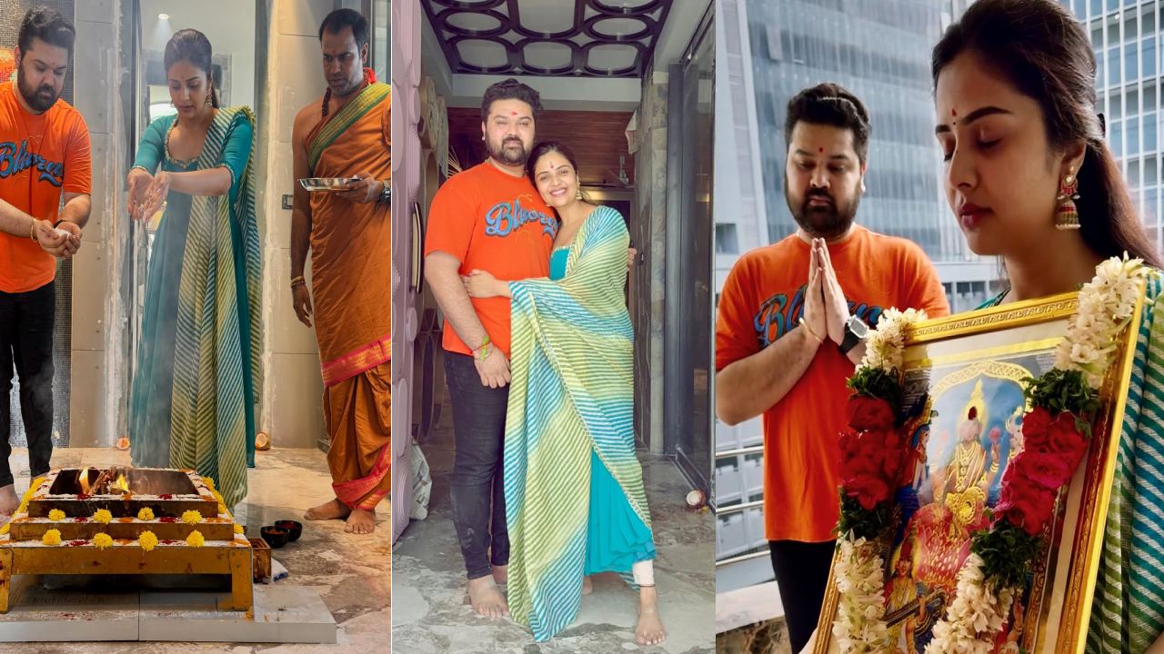 Sreemukhi: కొత్త ఇంట్లోకి అడుగుపెట్టిన యాంకర్ శ్రీముఖి.. తమ్ముడితో కలిసి ప్రత్యేక పూజలు.. ఫొటోలు