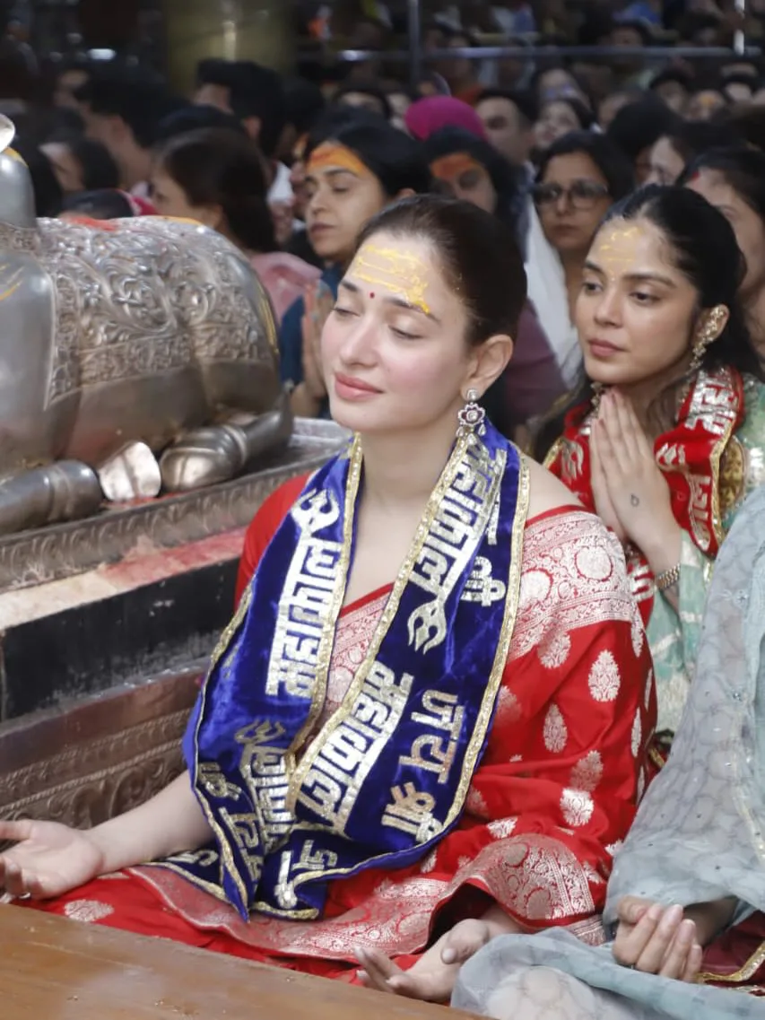 Star Heroine Tamannaah at the Mahakaleshwar Temple