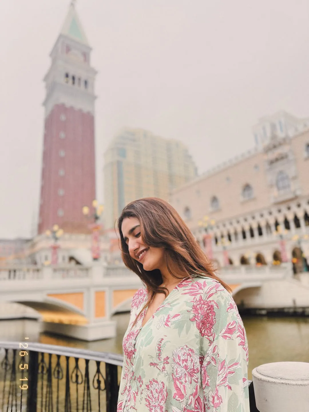 Star beauty Priya Prakash Varrier enjoying a vacation in Macau