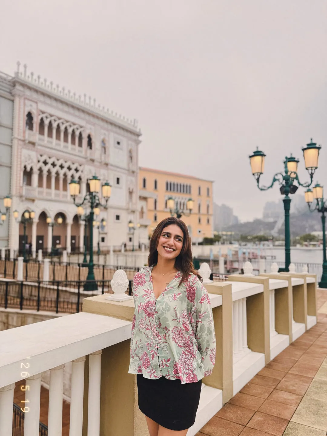 Star beauty Priya Prakash Varrier enjoying a vacation in Macau