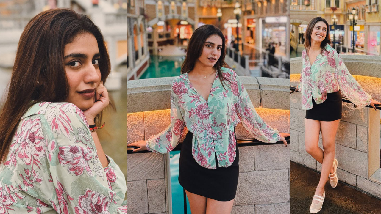 Priya Prakash Varrier: మకావ్ లో వెకేషన్ ఎంజాయ్ చేస్తున్న ప్రియా ప్రకాష్.. పొట్టి స్కర్ట్‌లో గ్లామర్ లుక్స్ వైరల్.. ఫొటోలు