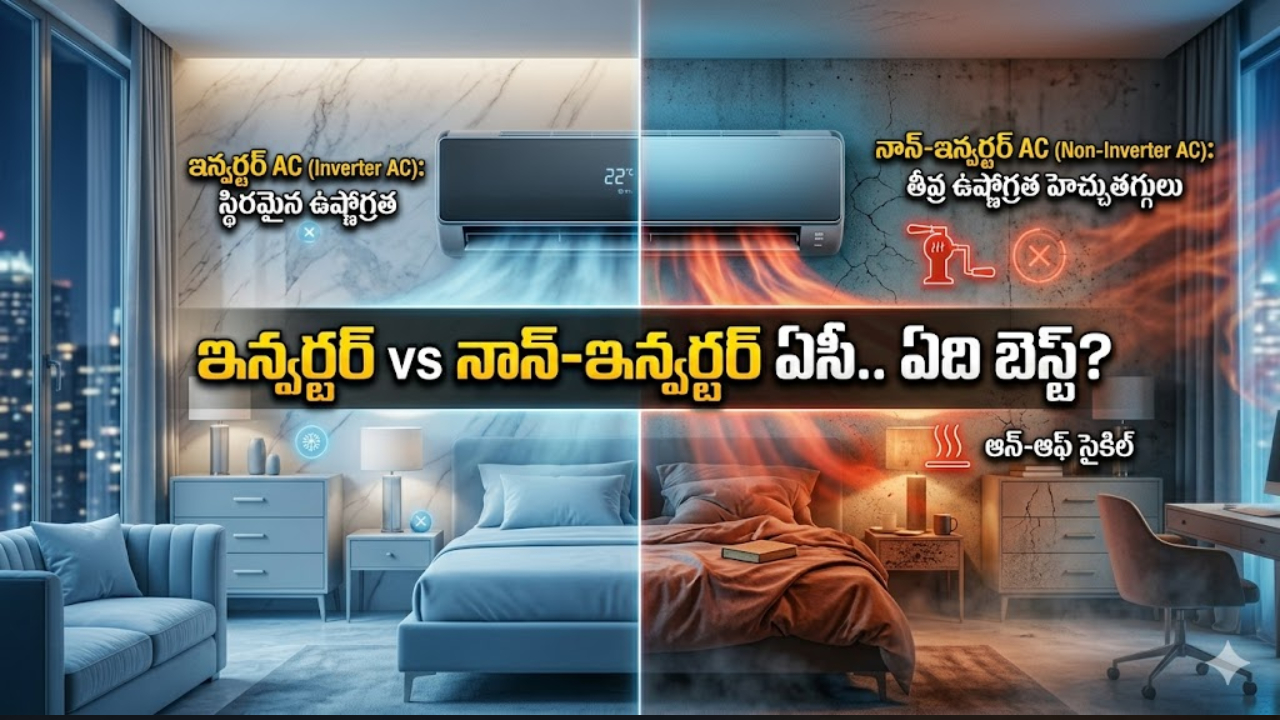 Summer AC Home Tips : కొత్త AC కొంటున్నారా? ఇన్వర్టర్ vs నాన్-ఇన్వర్టర్ ఏసీ.. ఏది బెస్ట్? ఫుల్ డిటెయిల్స్!