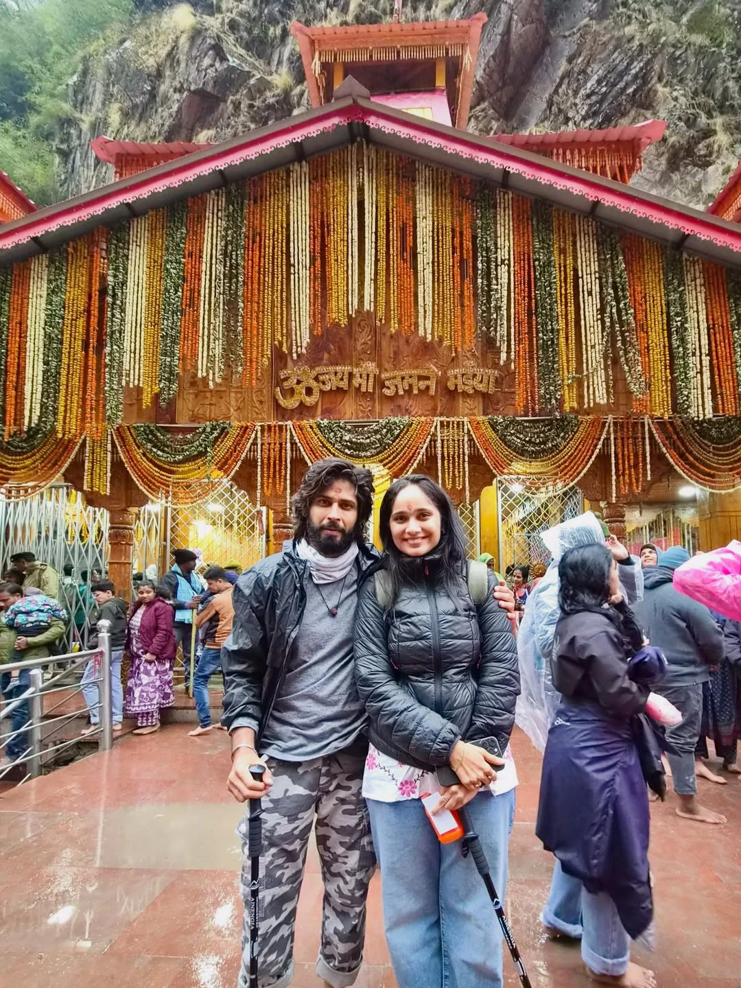 Tejaswini Gowda Amardeep Went to Chardham Yatra