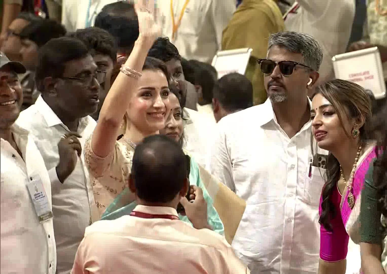 Trisha Appearance in Vijay Oath Ceremony