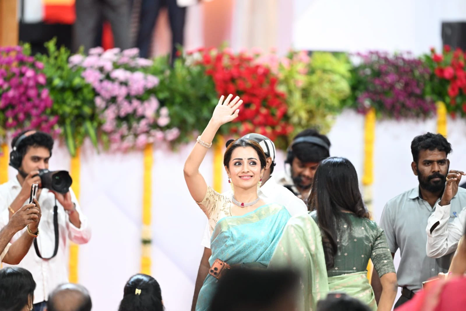 Trisha Appearance in Vijay Oath Ceremony