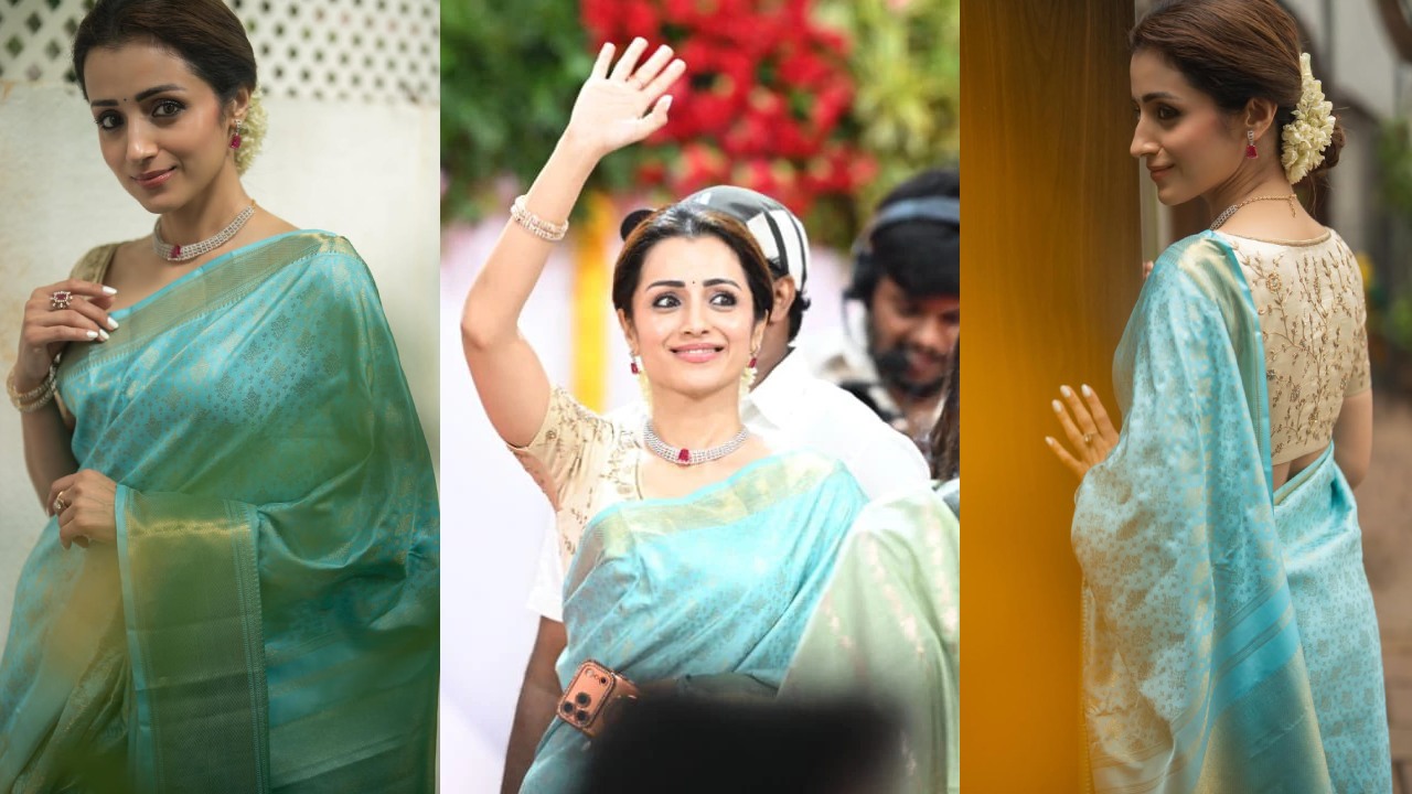 Trisha Krishnan : ప్రేమ ఎప్పుడూ గొప్పగానే ఉంటుంది.. విజయ్ ప్రమాణస్వీకారానికి కట్టుకొచ్చిన చీరలో త్రిష పోస్ట్.. ఫొటోలు..