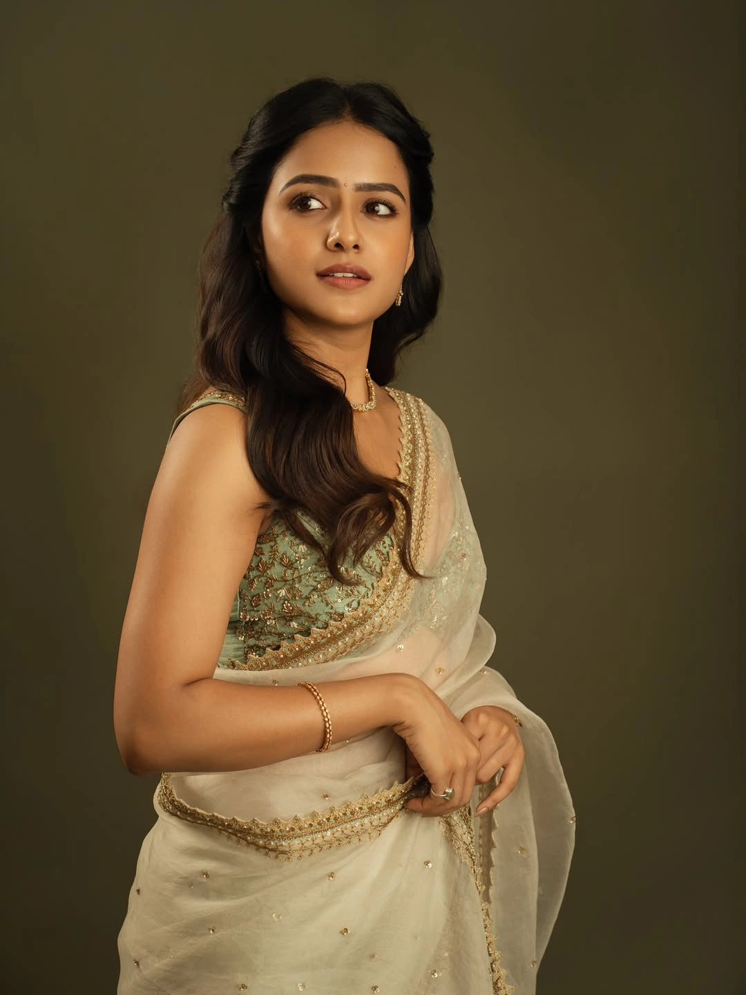 Vaishnavi Chaitanya Simple Looks in Saree