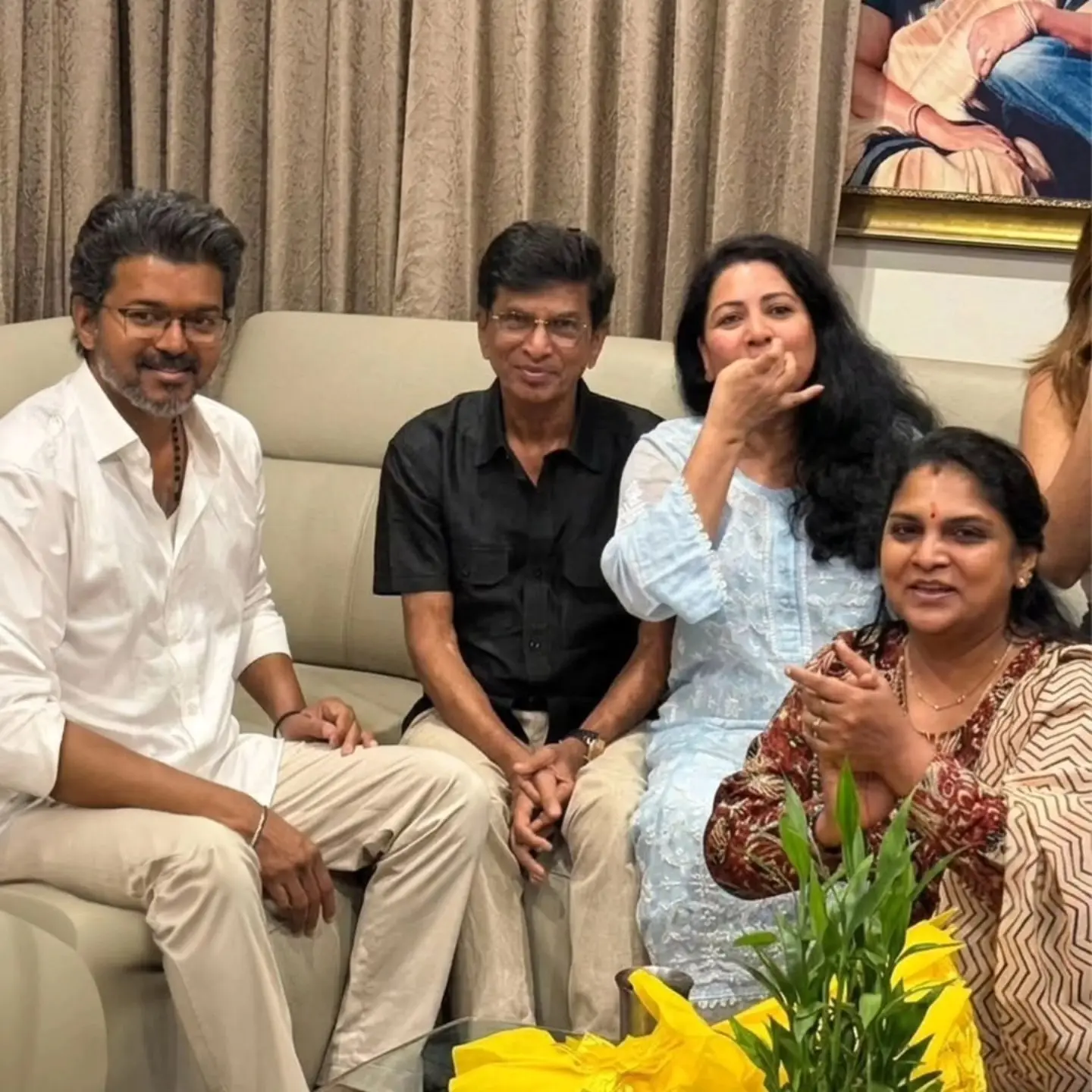 Vijay Enjoying with Family after Winning in Tamilnadu Elections