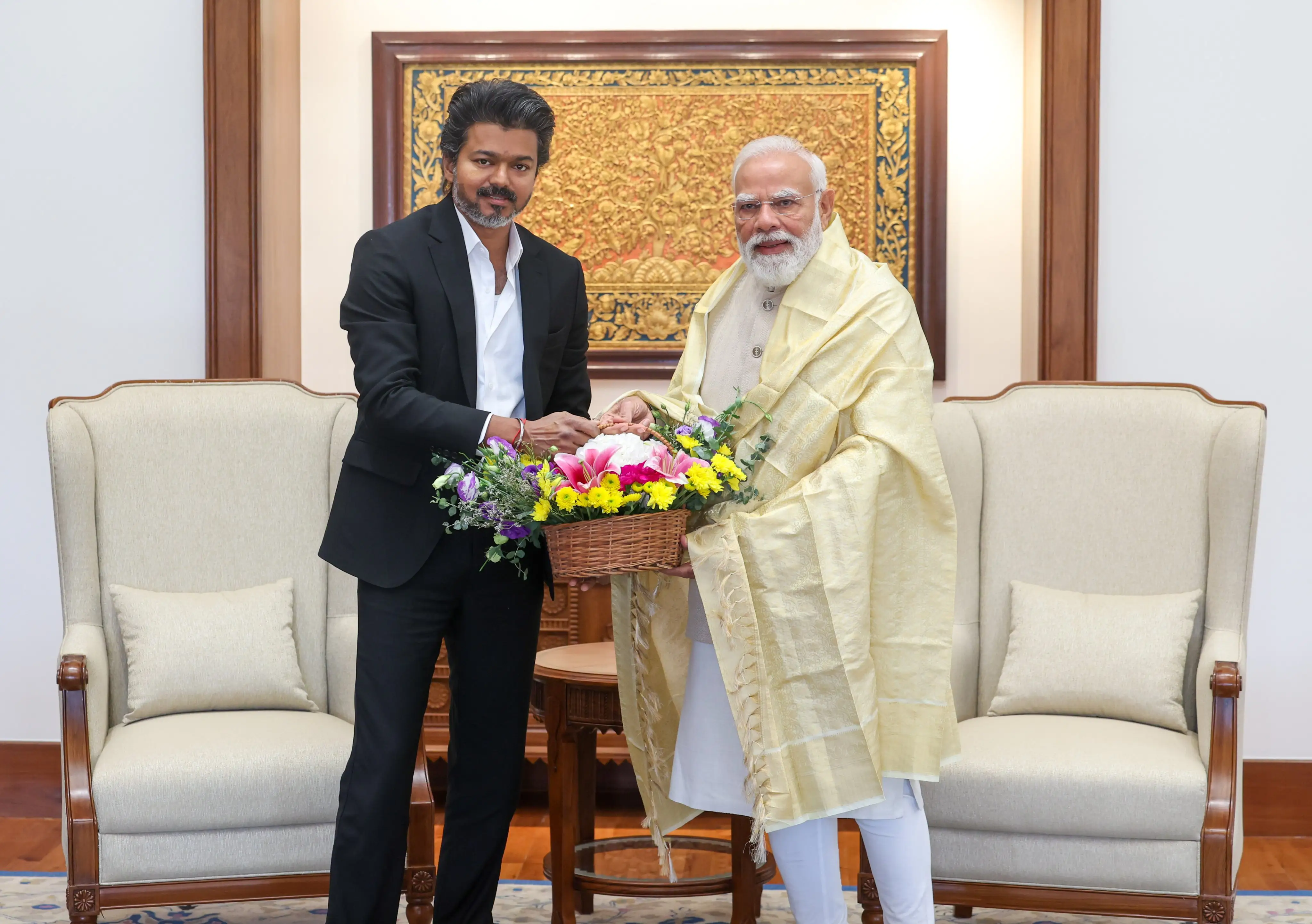 Vijay Meets Narendra Modi