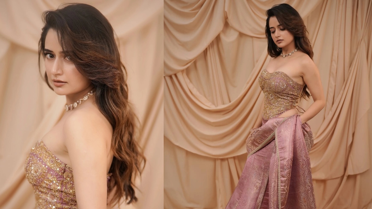 Ashika Ranganath : దివి నుంచి దిగివచ్చిన దేవకన్యలా..  మిల‌మిలా మెరిసిపోతున్న‌ ఆషికా రంగనాథ్..