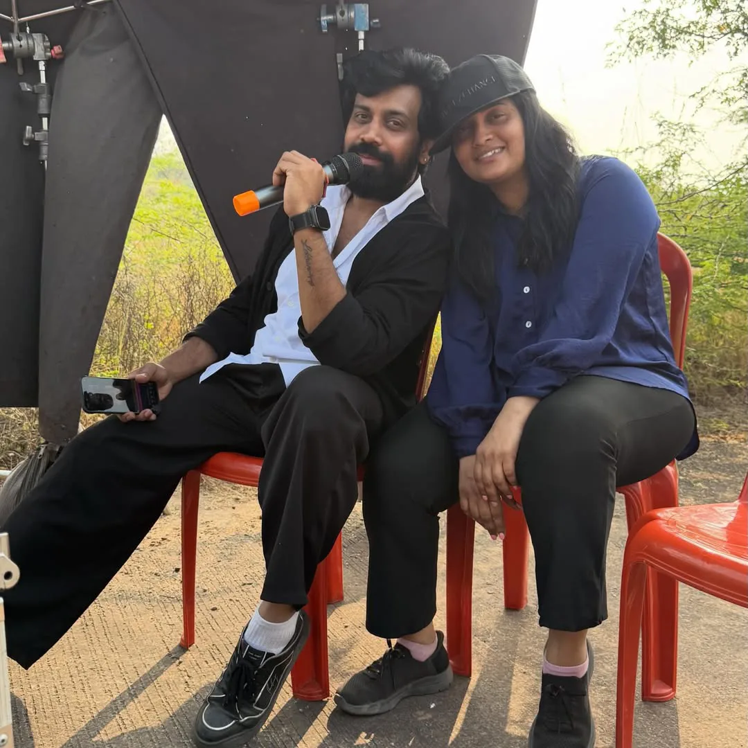 choreographer aata sandeep shared srinivasa mangapuram song making photos