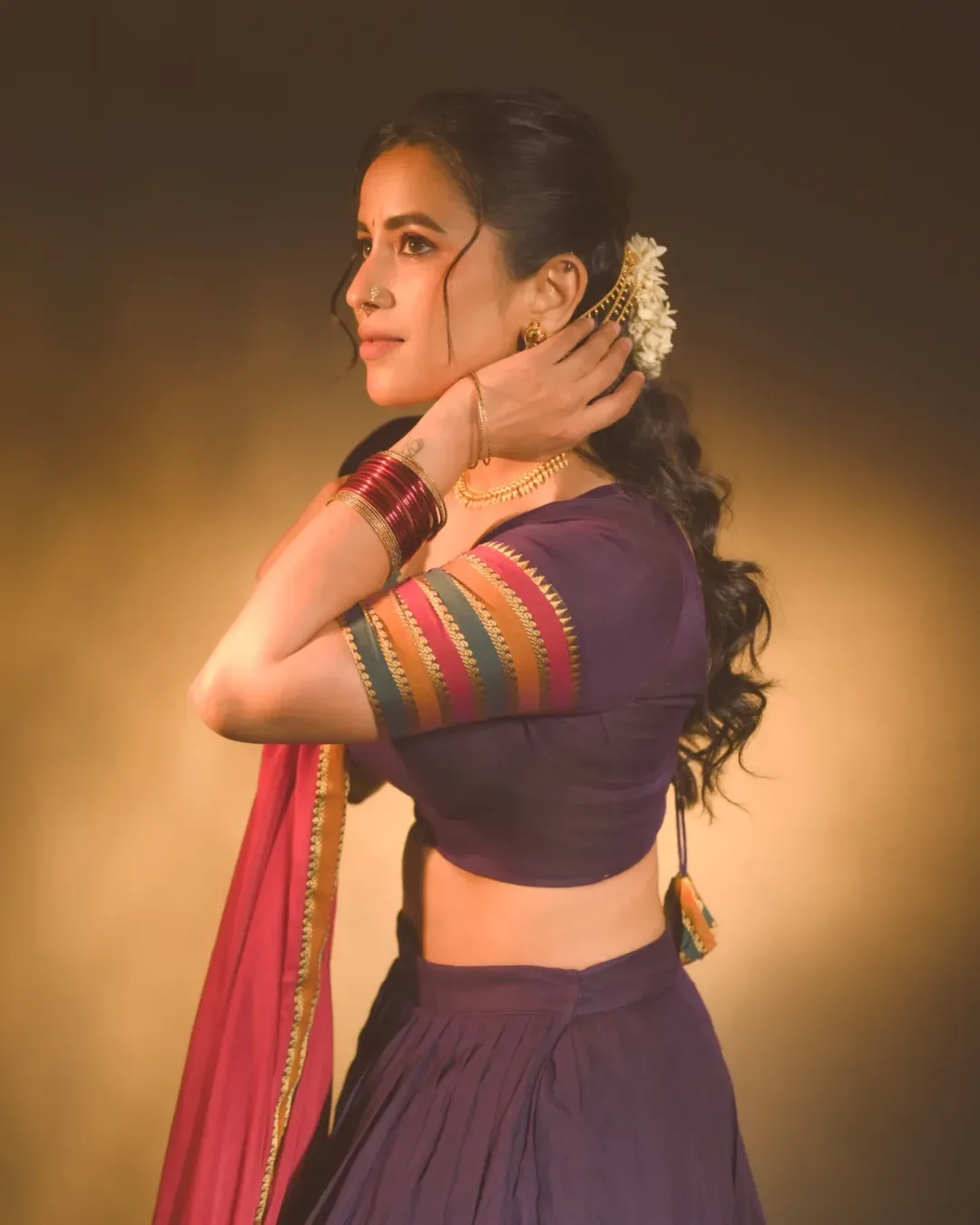 hit movie fame komalee prasad traditional look viral