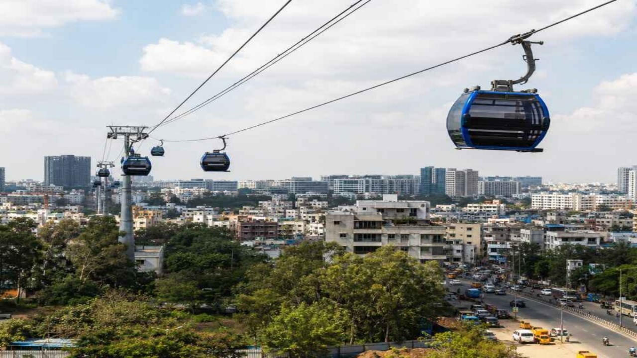 Hyderabad Ropeway : ట్రాఫిక్ కష్టాలకు చెక్.. ఇక ఆకాశ మార్గంలో హాయిగా వెళ్లిపోవచ్చు..