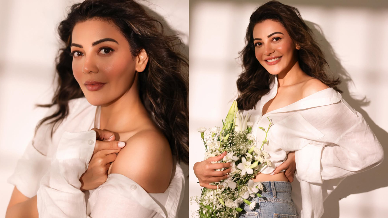 Kajal Aggarwal: పువ్వుల మధ్యలో మల్లె తీగలా.. కాజల్ అగర్వాల్ అందచందాలు.. ఫొటోలు