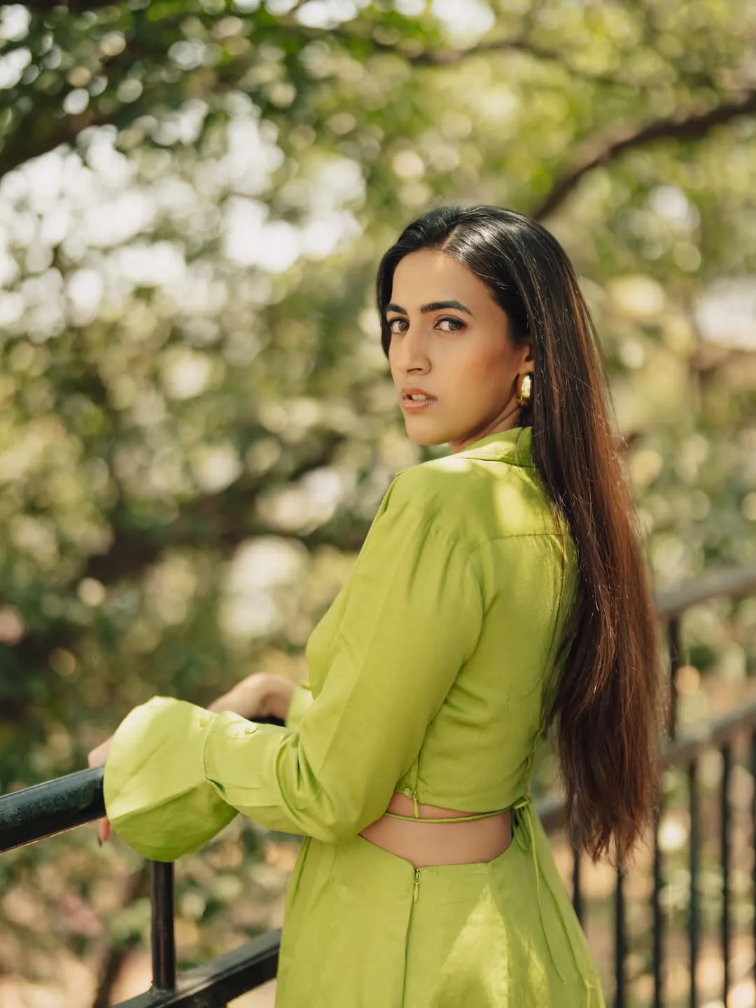 mega daughter niharika konidela latest photos in green dress
