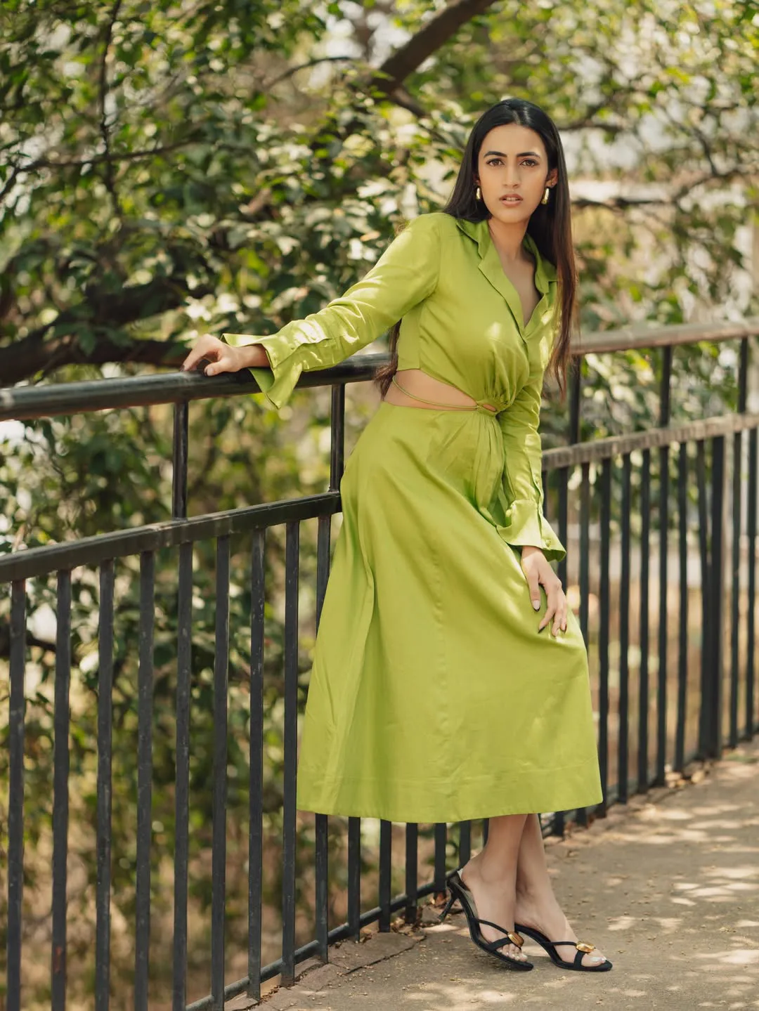 mega daughter niharika konidela latest photos in green dress