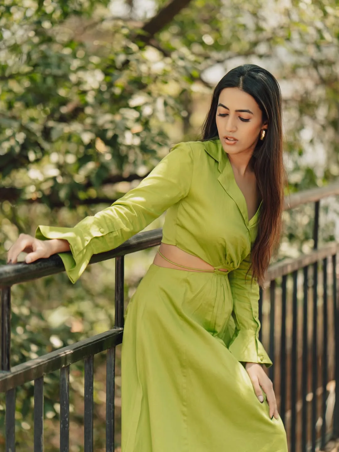 mega daughter niharika konidela latest photos in green dress