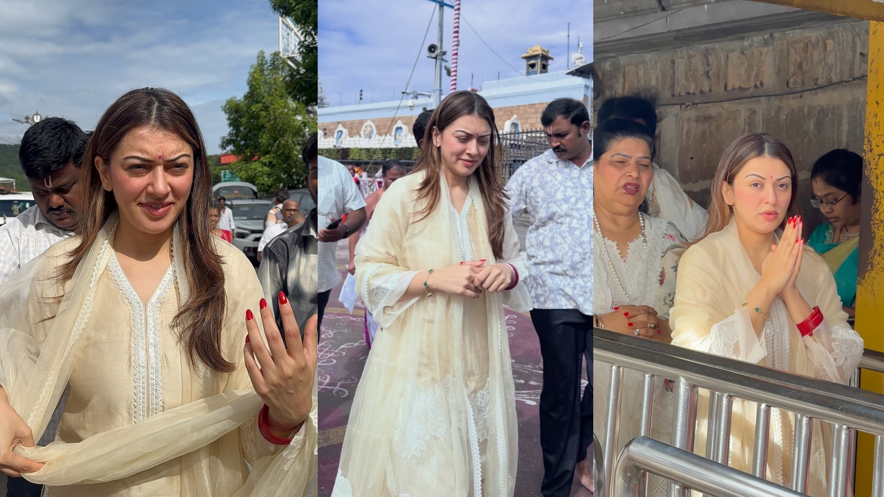 Actress Hansika : తిరుమ‌ల‌లో హీరోయిన్ హ‌న్సిక‌