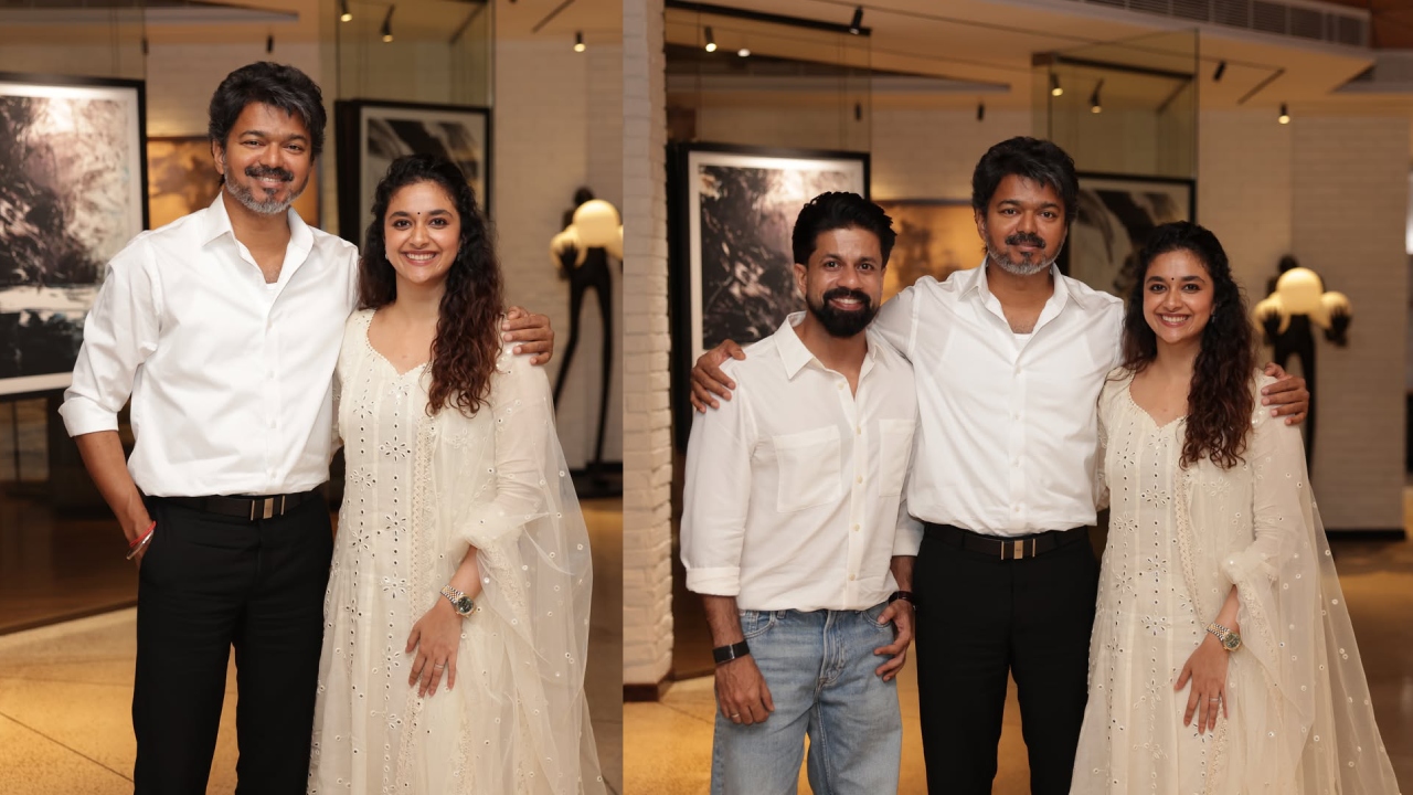 Keerthi Suresh : భర్తతో కలిసి సీఎం విజ‌య్‌ను కలిసిన కీర్తి సురేష్.. ఫోటోలు వైర‌ల్