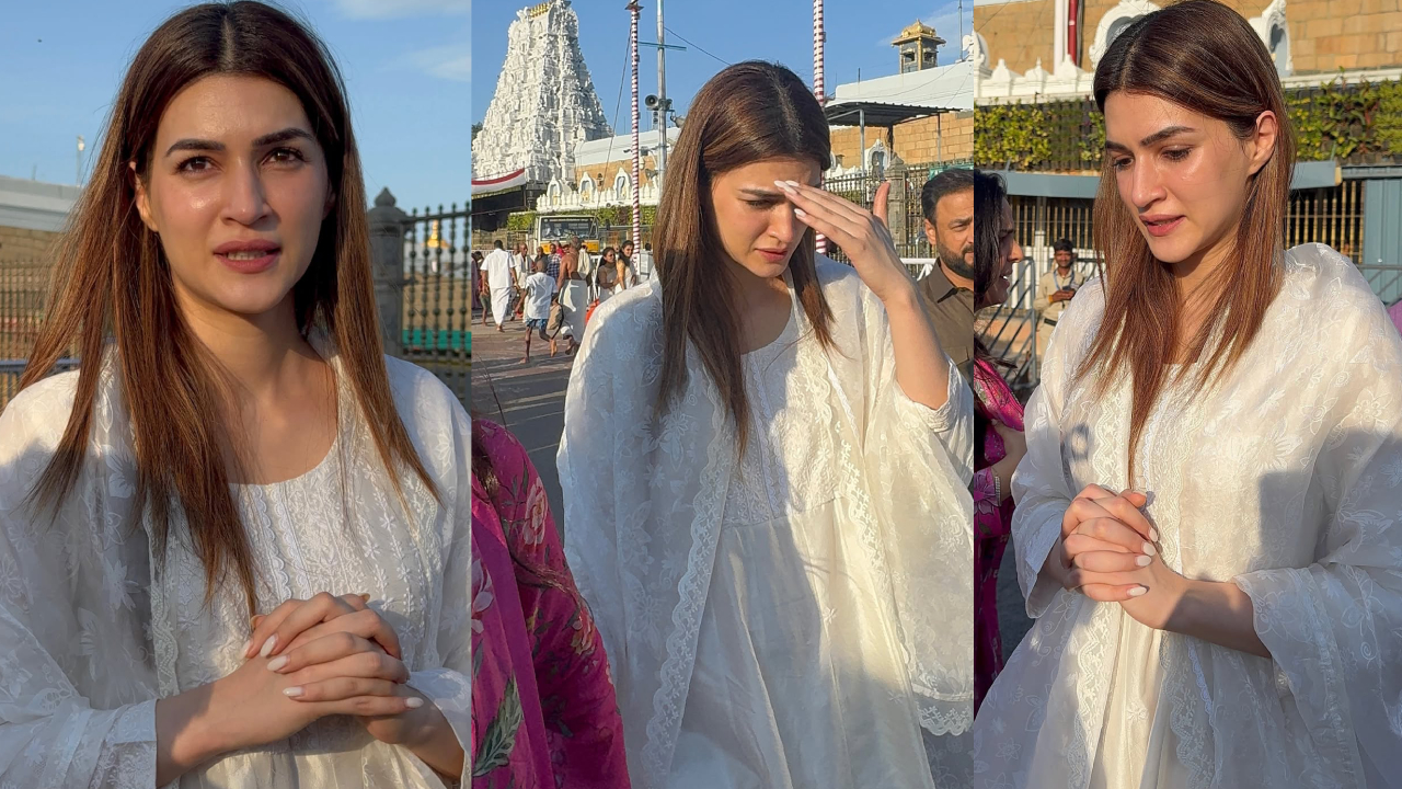 Kriti Sanon: తిరుమల శ్రీవారిని దర్శించుకున్న ఆదిపురుష్ హీరోయిన్.. కృతి సనన్ డివోషనల్ ఫొటోస్ వైరల్